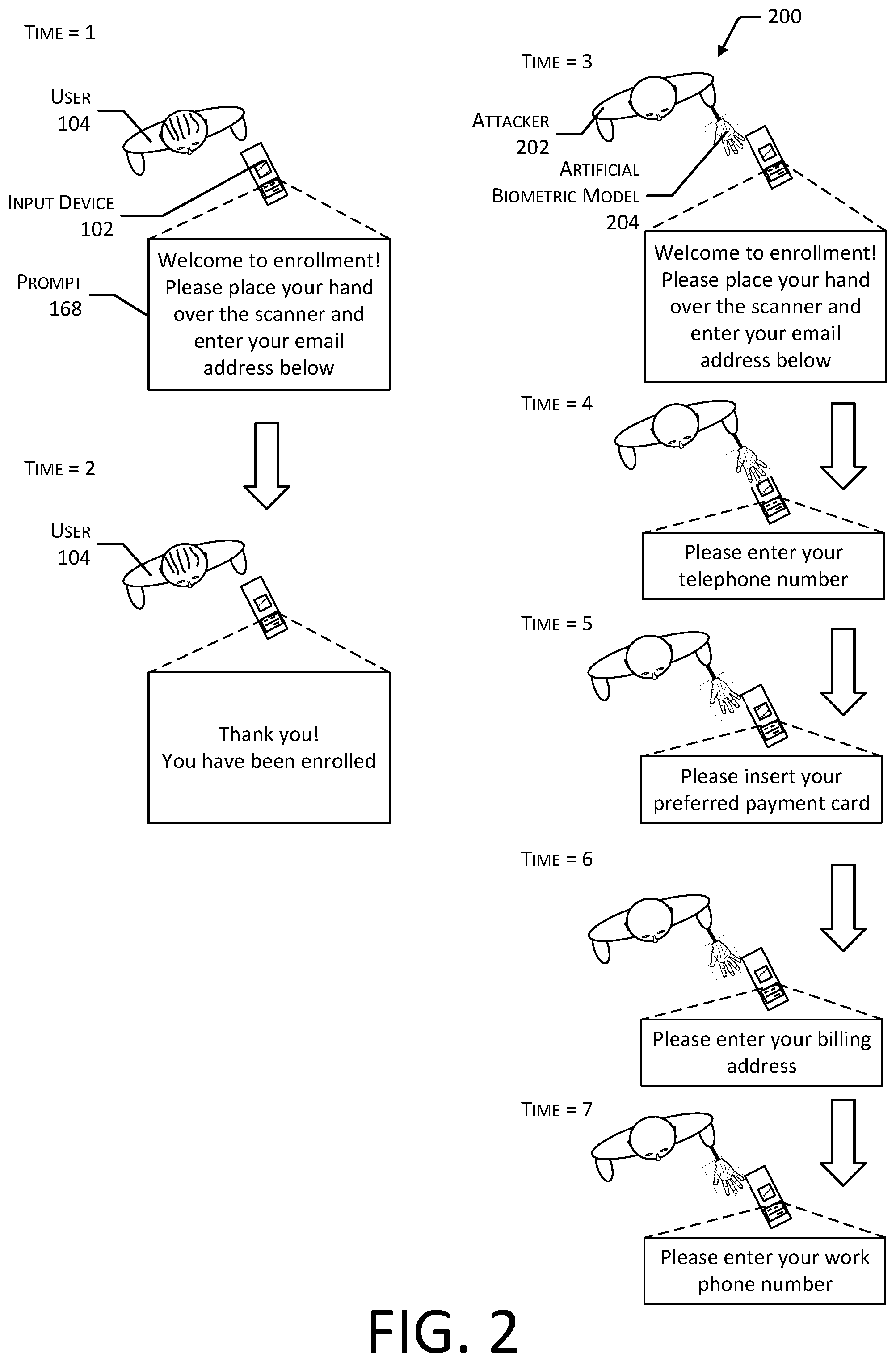 Patent US11854301 Figure 2 – System for detecting and mitigating fraudulent biometric input