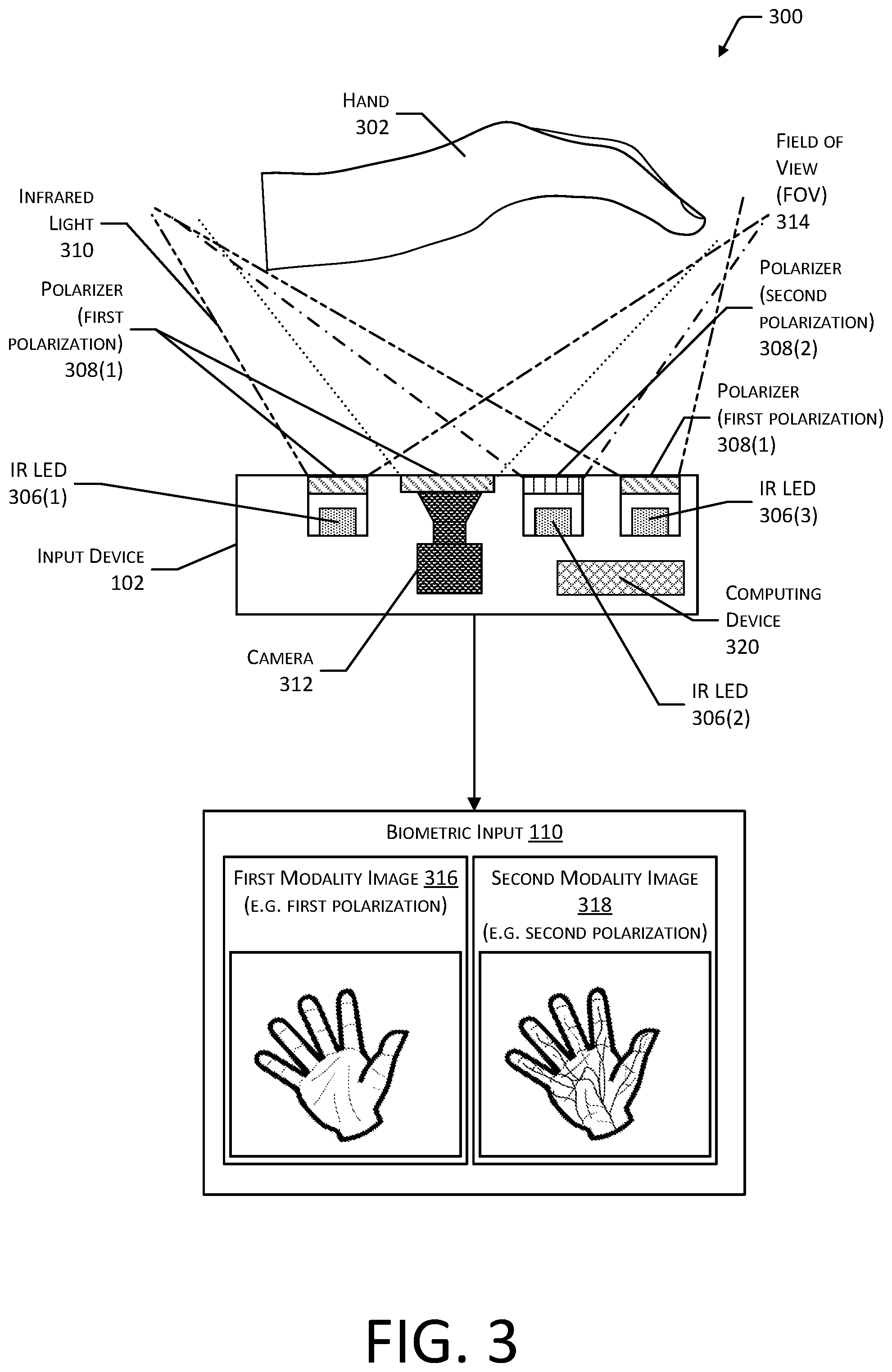 Patent US11854301 Figure 3 – System for detecting and mitigating fraudulent biometric input