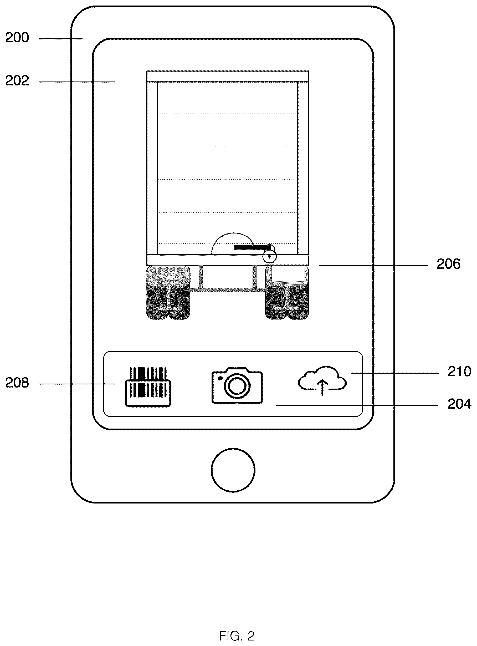 Patent US11854312 Figure 2 – Portable electronic wireless lock for efficiently managing and assuring the safety, quality and security of goods stored within a truck, tractor or trailer transported via a roadway