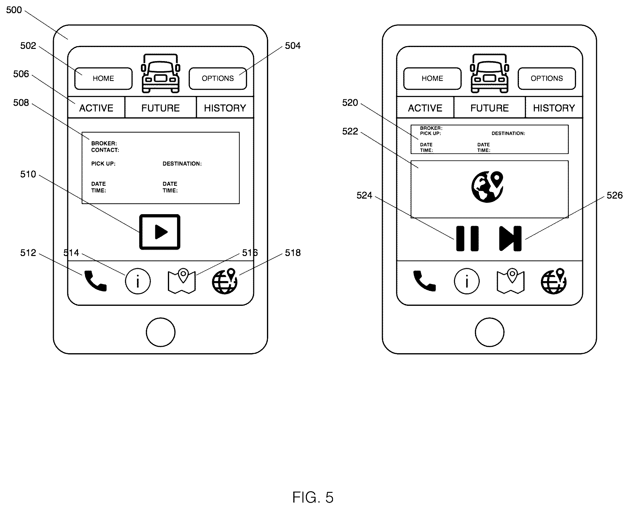 Patent US11854312 Figure 5 – Portable electronic wireless lock for efficiently managing and assuring the safety, quality and security of goods stored within a truck, tractor or trailer transported via a roadway