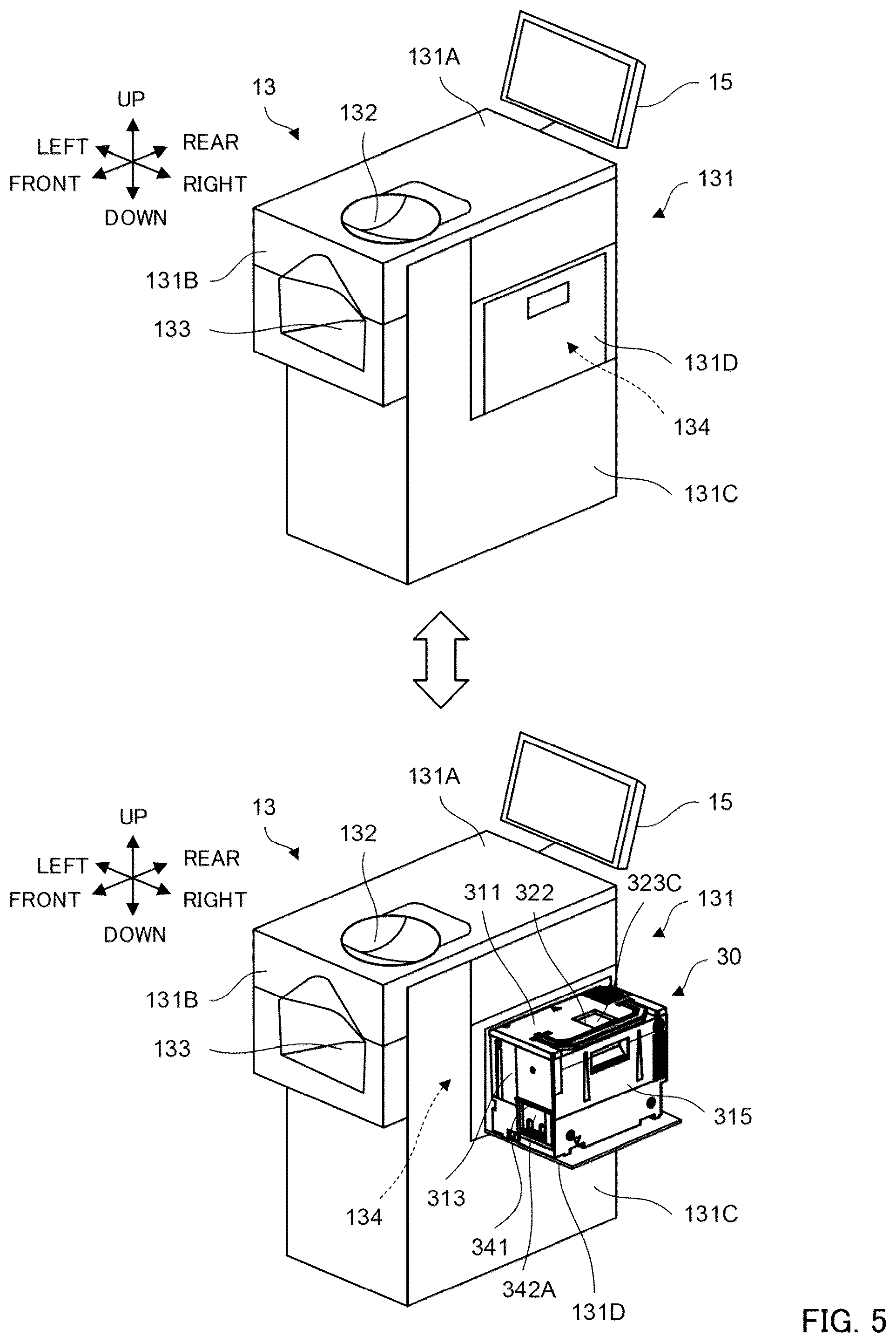 Patent US11854330 Figure 5 – Coin handling apparatus