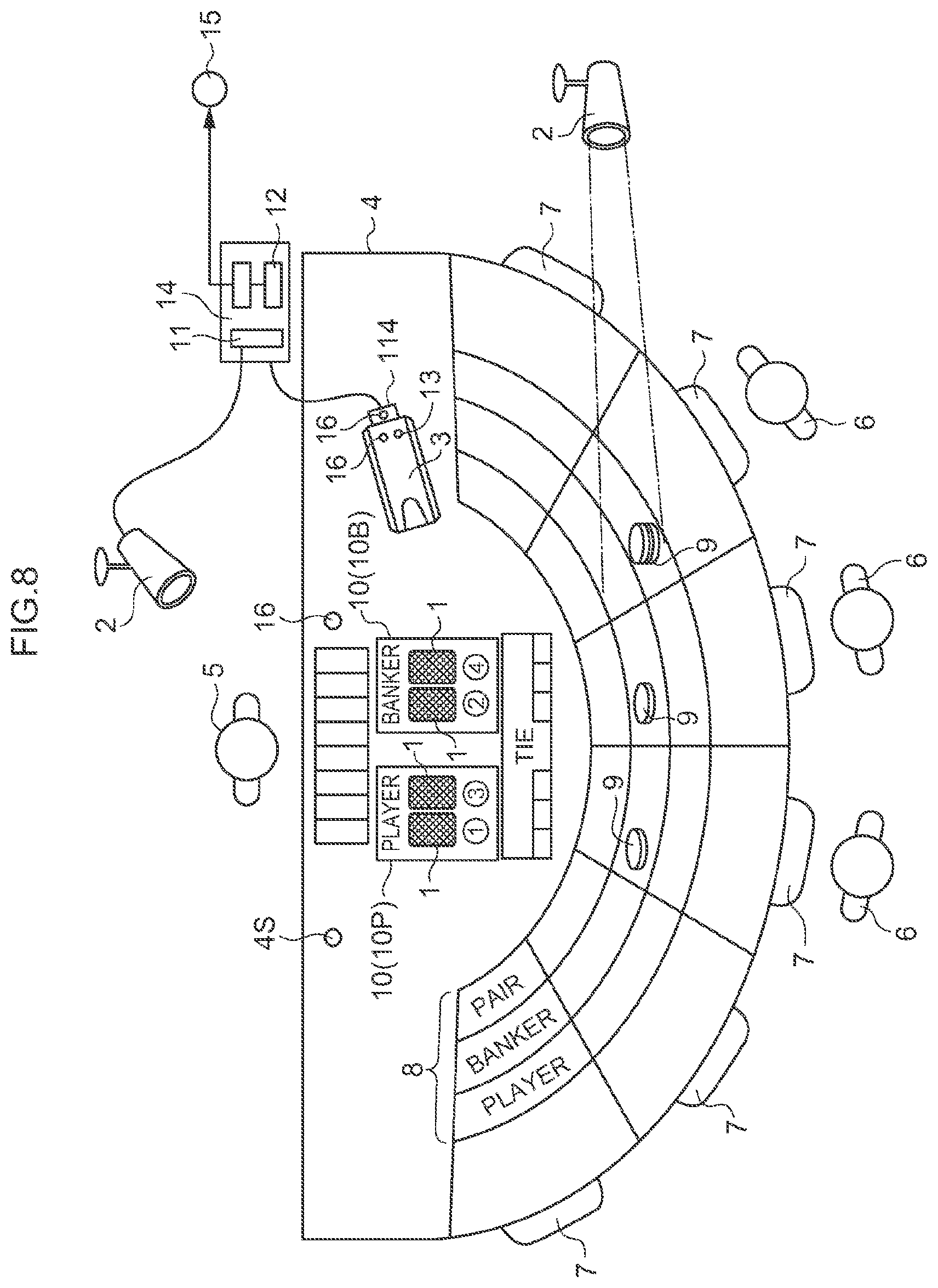 Patent US11854334 Figure 11 – Fraud detection system in a casino