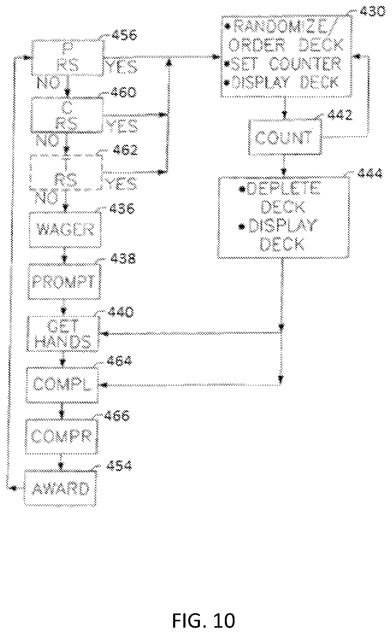 Patent US11854338 Figure 13 – Card selection and display and restoration