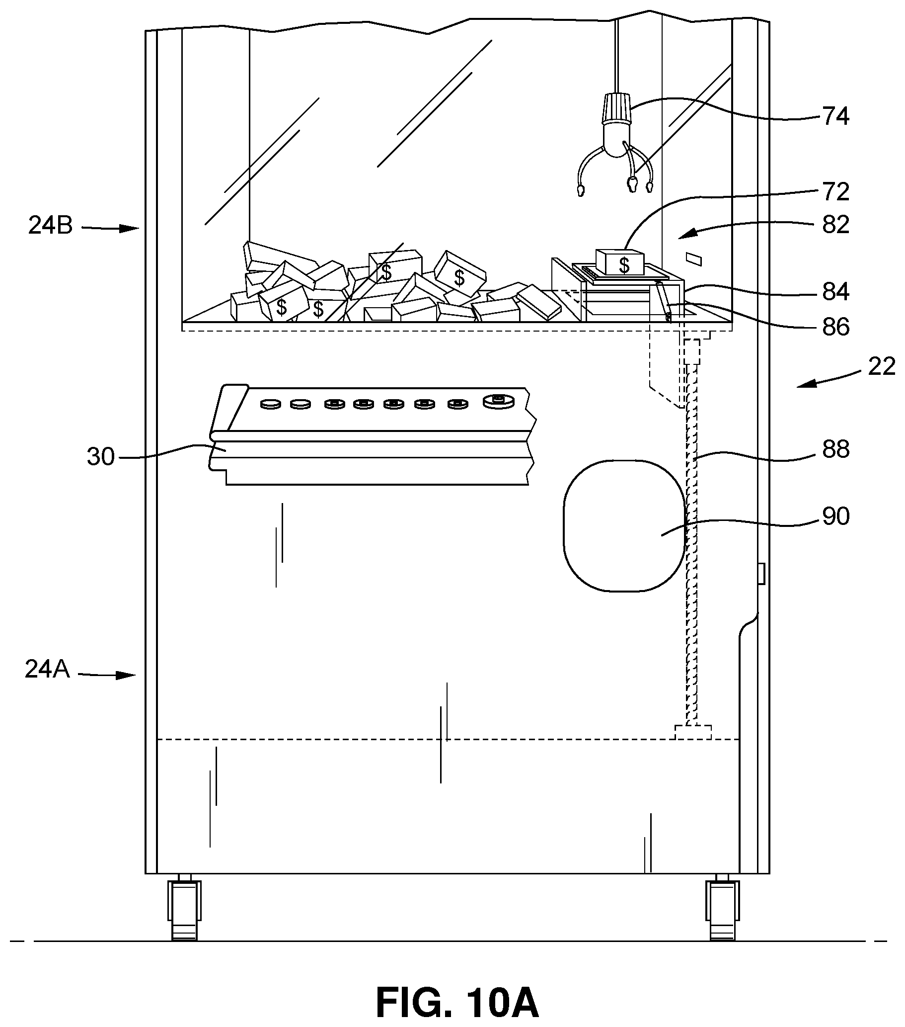 Patent US11854339 Figure 13 – Dual wagering game and amusement-style gaming unit