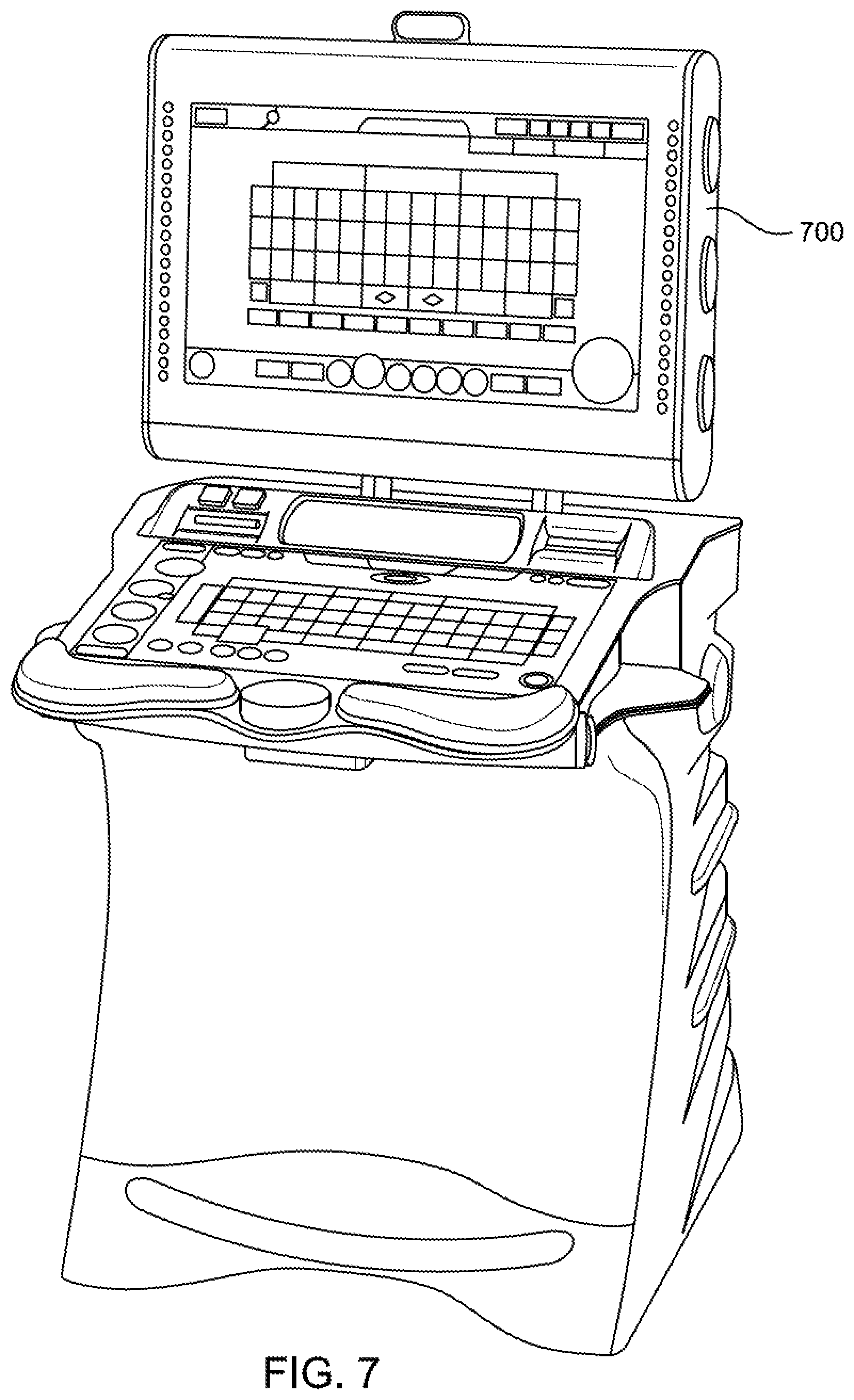 Patent US11854342 Figure 7 – Gaming cabinet with universal connection for mechanical game topper