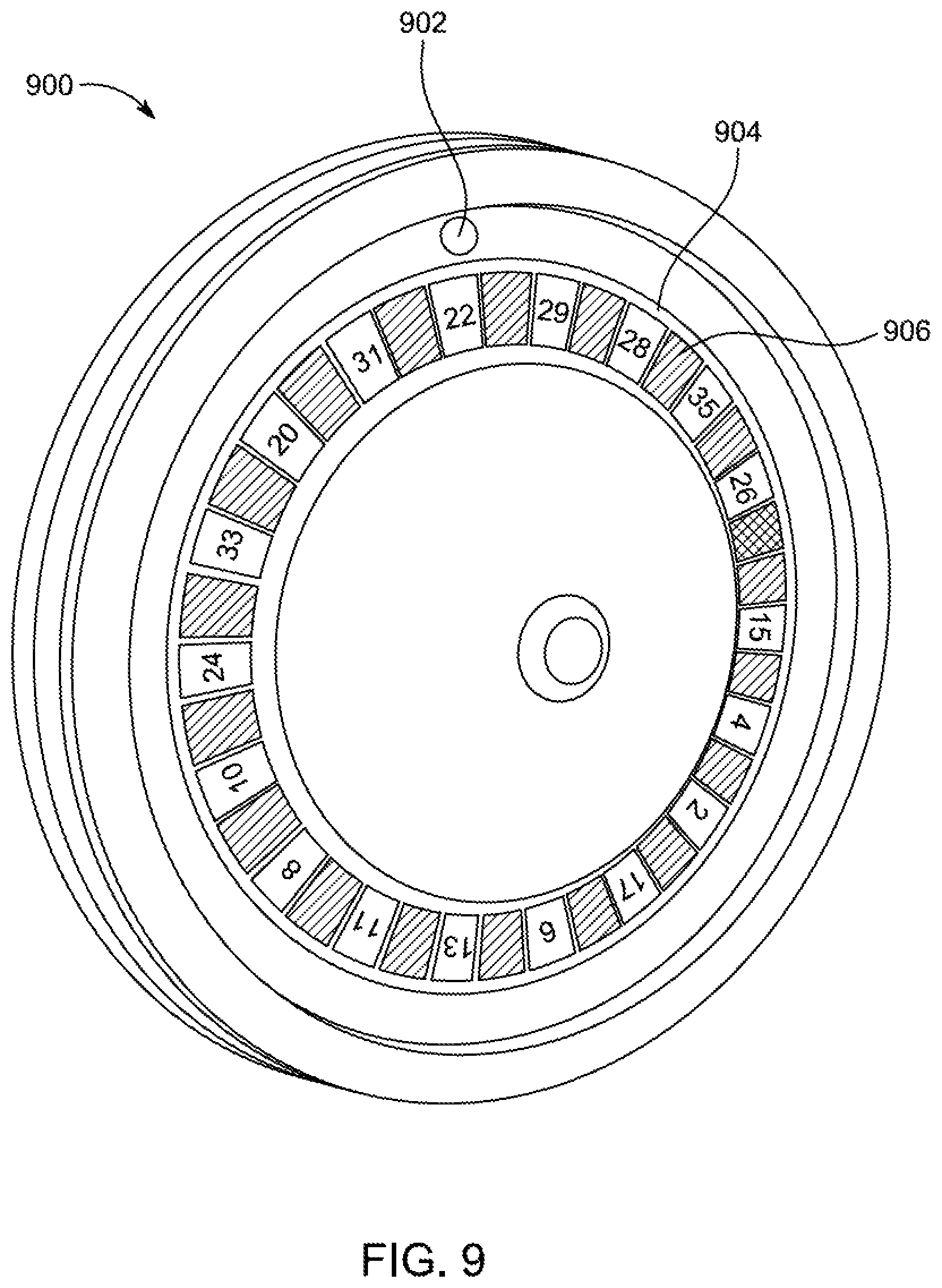 Patent US11854342 Figure 9 – Gaming cabinet with universal connection for mechanical game topper
