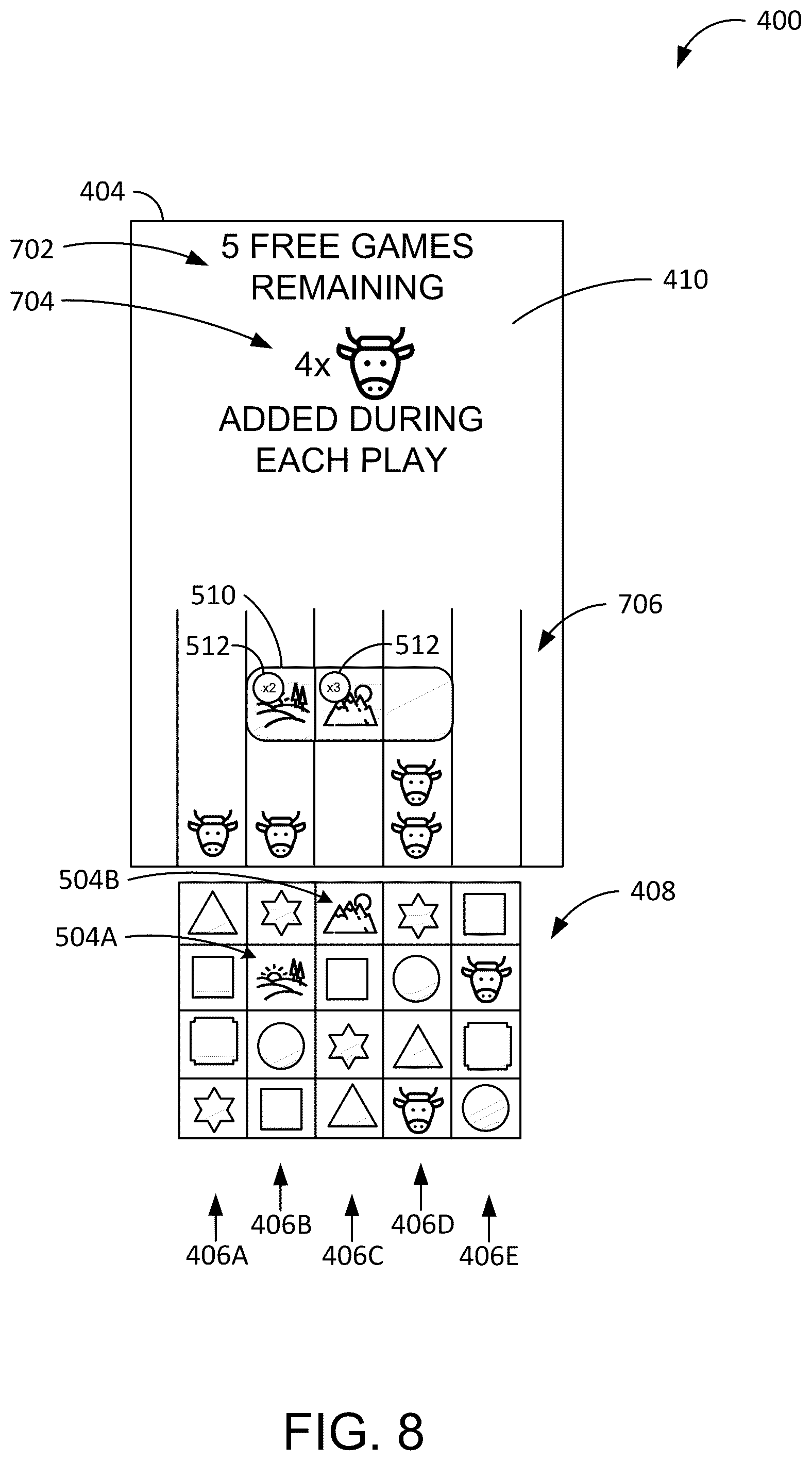 Patent US11854345 Figure 11 – Systems and methods for supplementing a wagering game