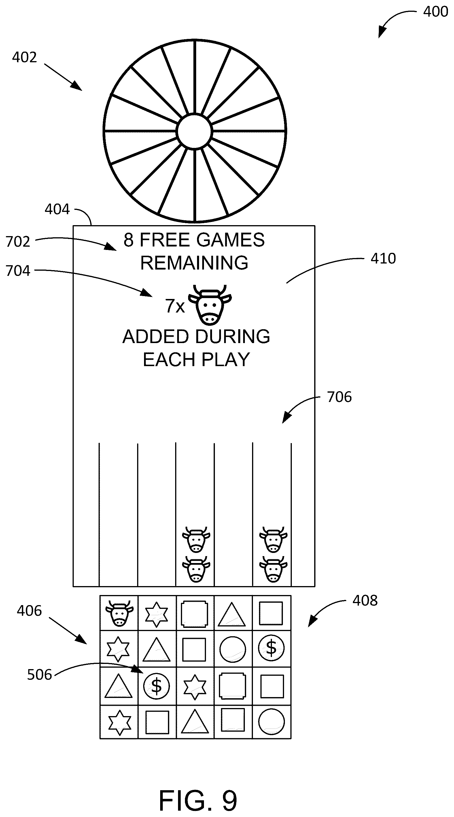 Patent US11854345 Figure 12 – Systems and methods for supplementing a wagering game