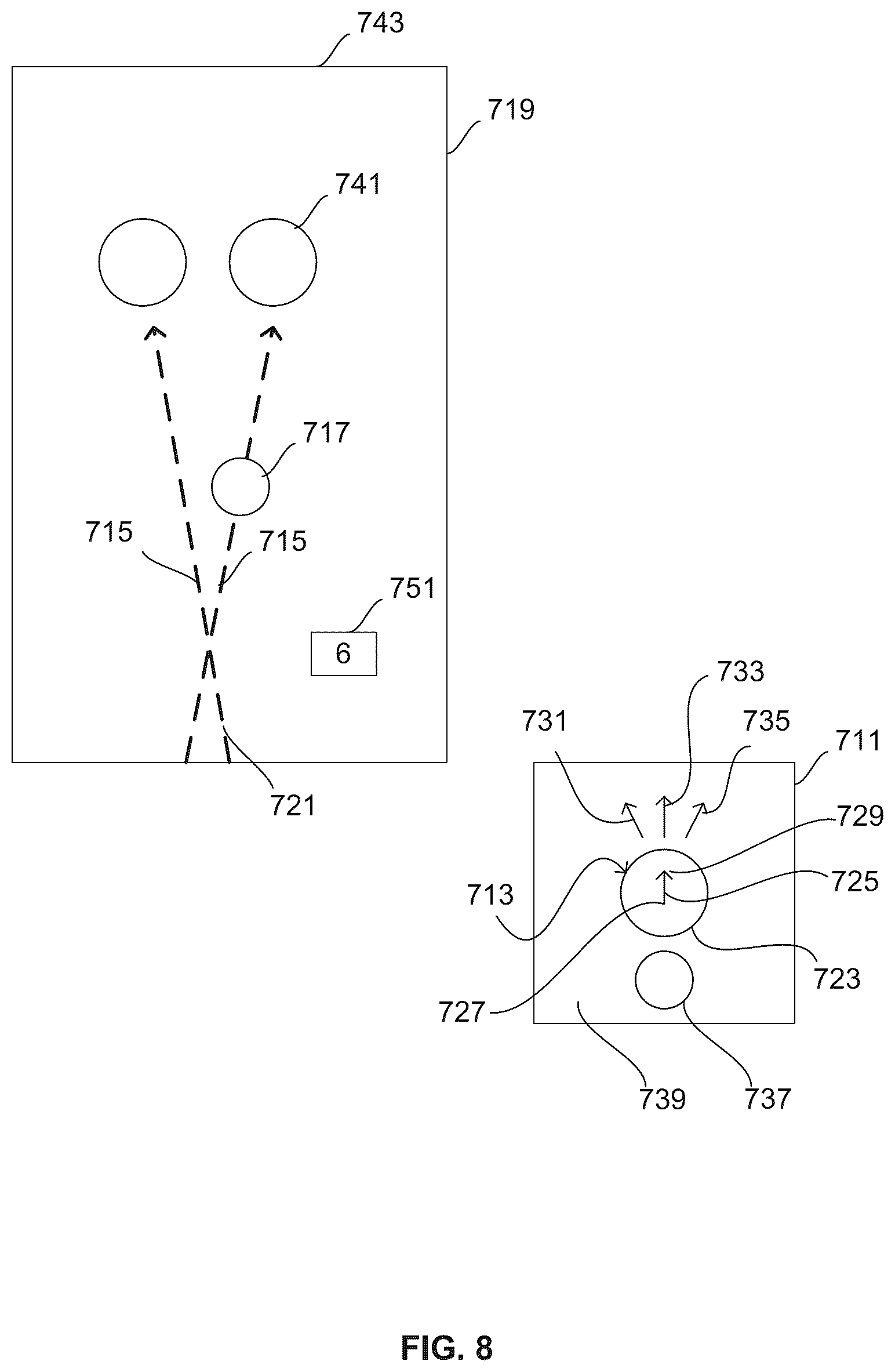 Patent US11854352 Figure 8 – Skill-based gaming machine and method that maintain a desired return to player