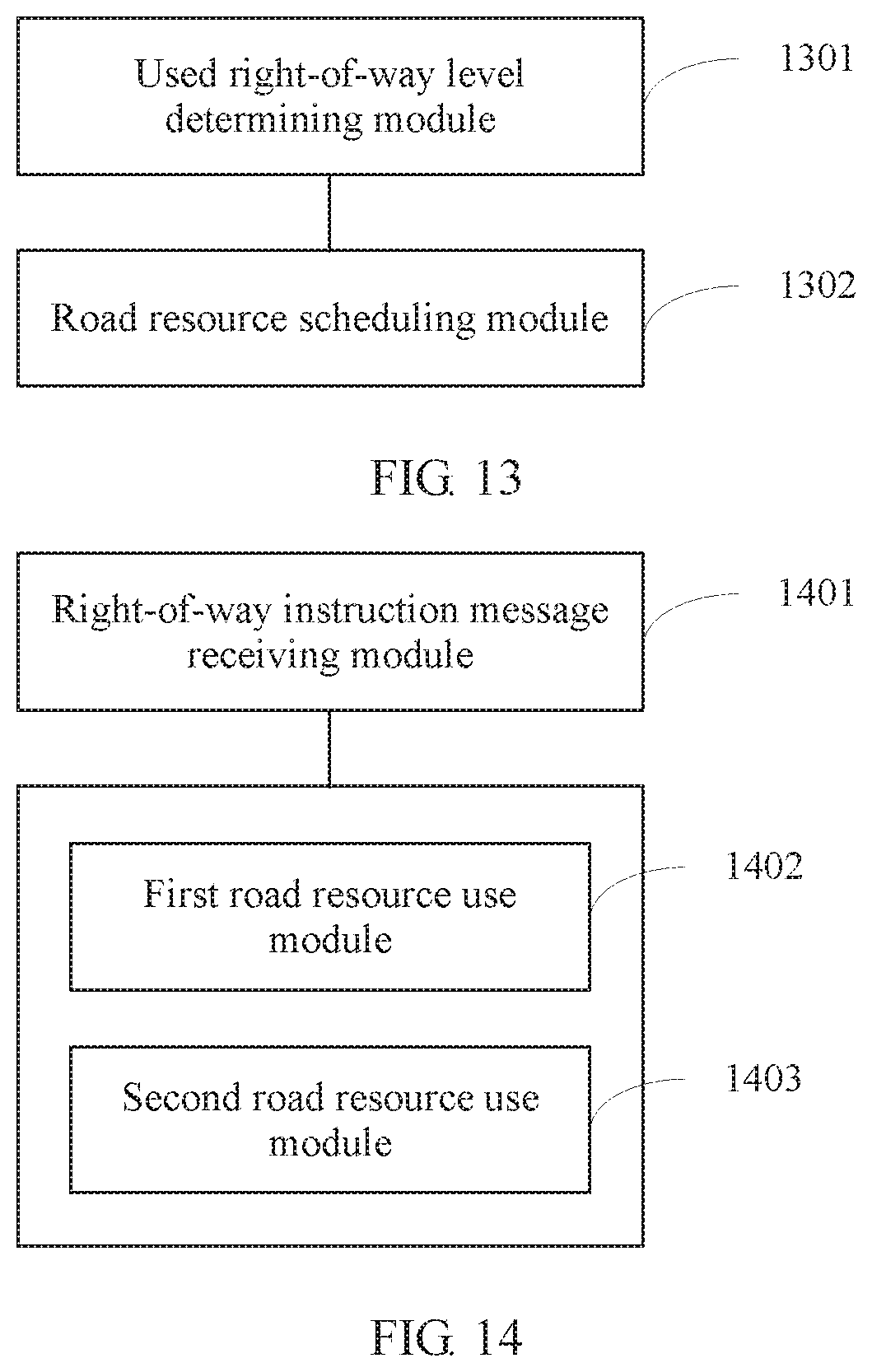 Patent US11854386 Figure 7 – Vehicle right-of-way management method and apparatus, and terminal