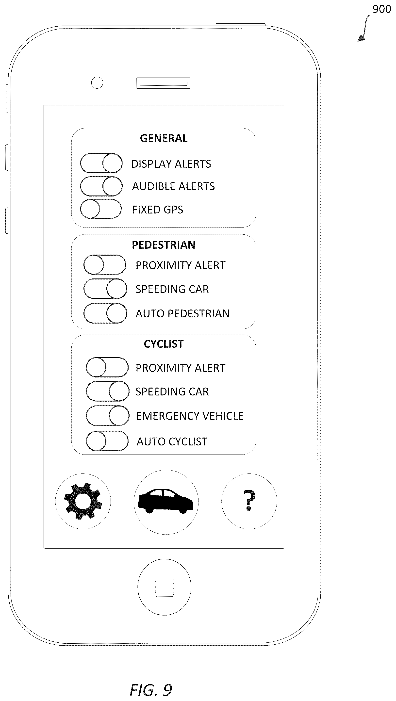 Patent US11854389 Figure 9 – Systems, methods, and devices for communication between traffic controller systems and mobile transmitters and receivers