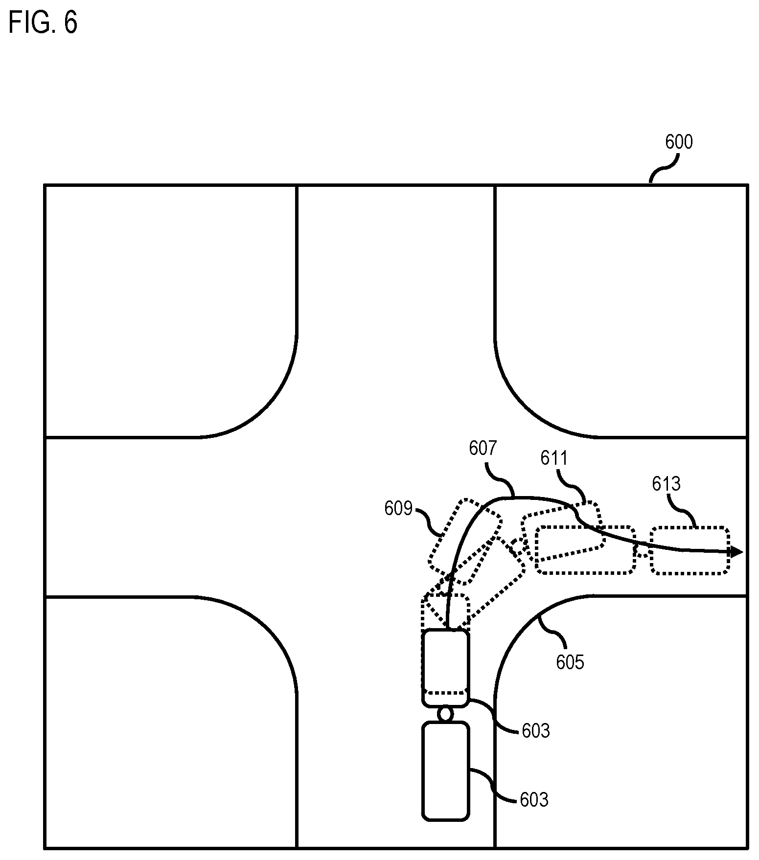 Patent US11854400 Figure 6 – Apparatus and methods for predicting events in which drivers fail to see curbs