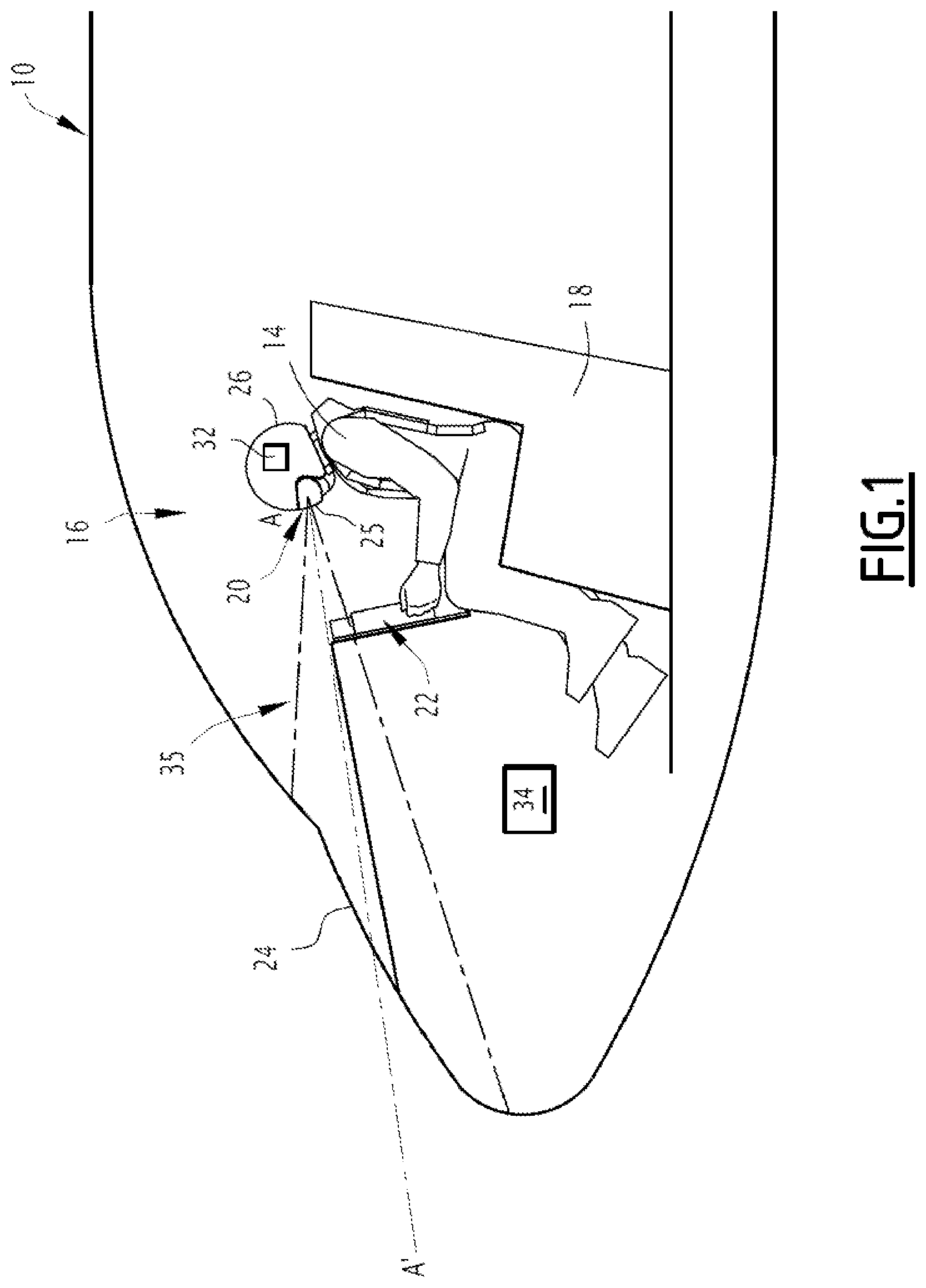 Patent US11854409 Figure 1 – Electronic display management device for a head-up display screen and associated display system, management method and computer program product