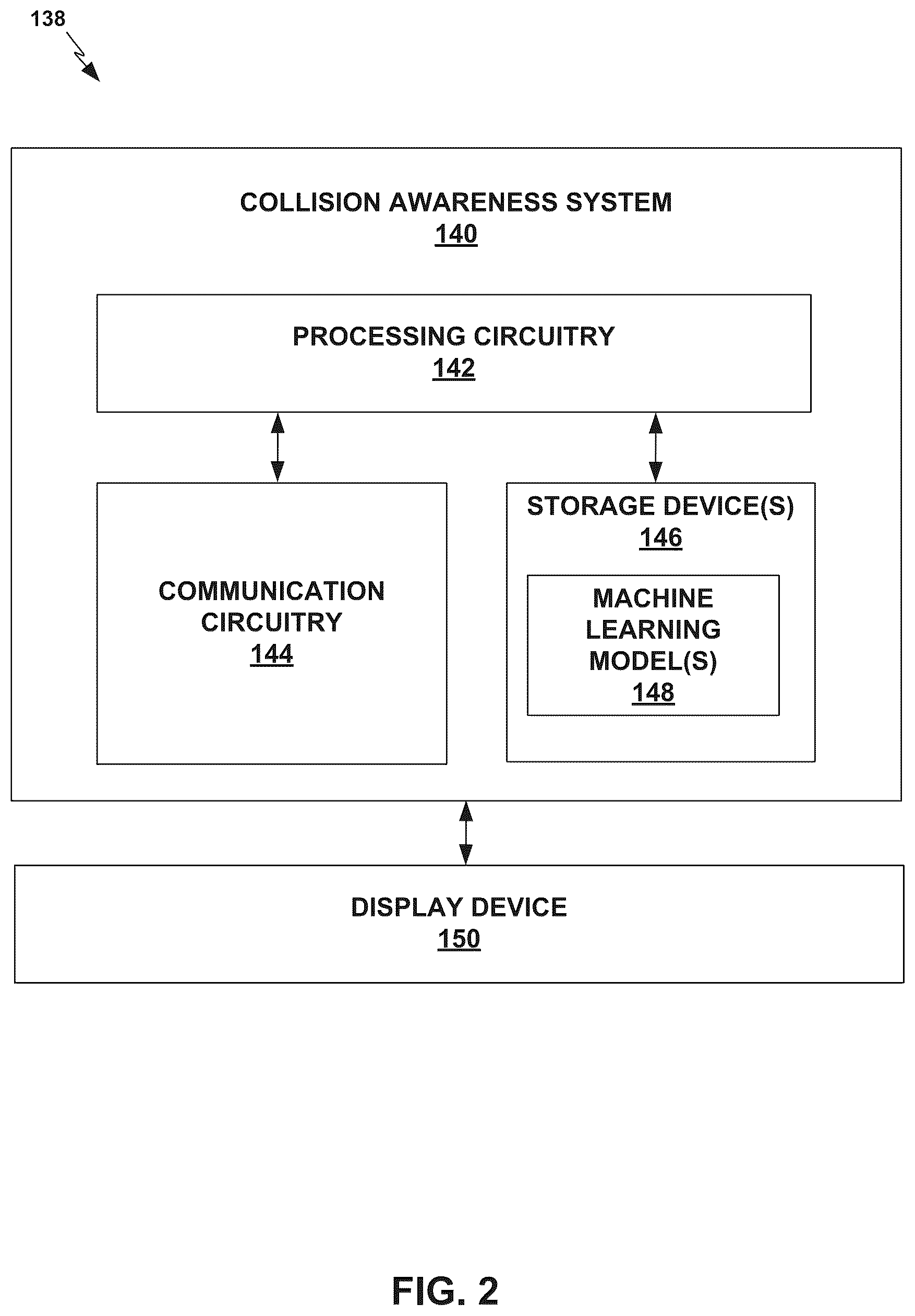 Patent US11854418 Figure 2 – Collision awareness using historical data for vehicles