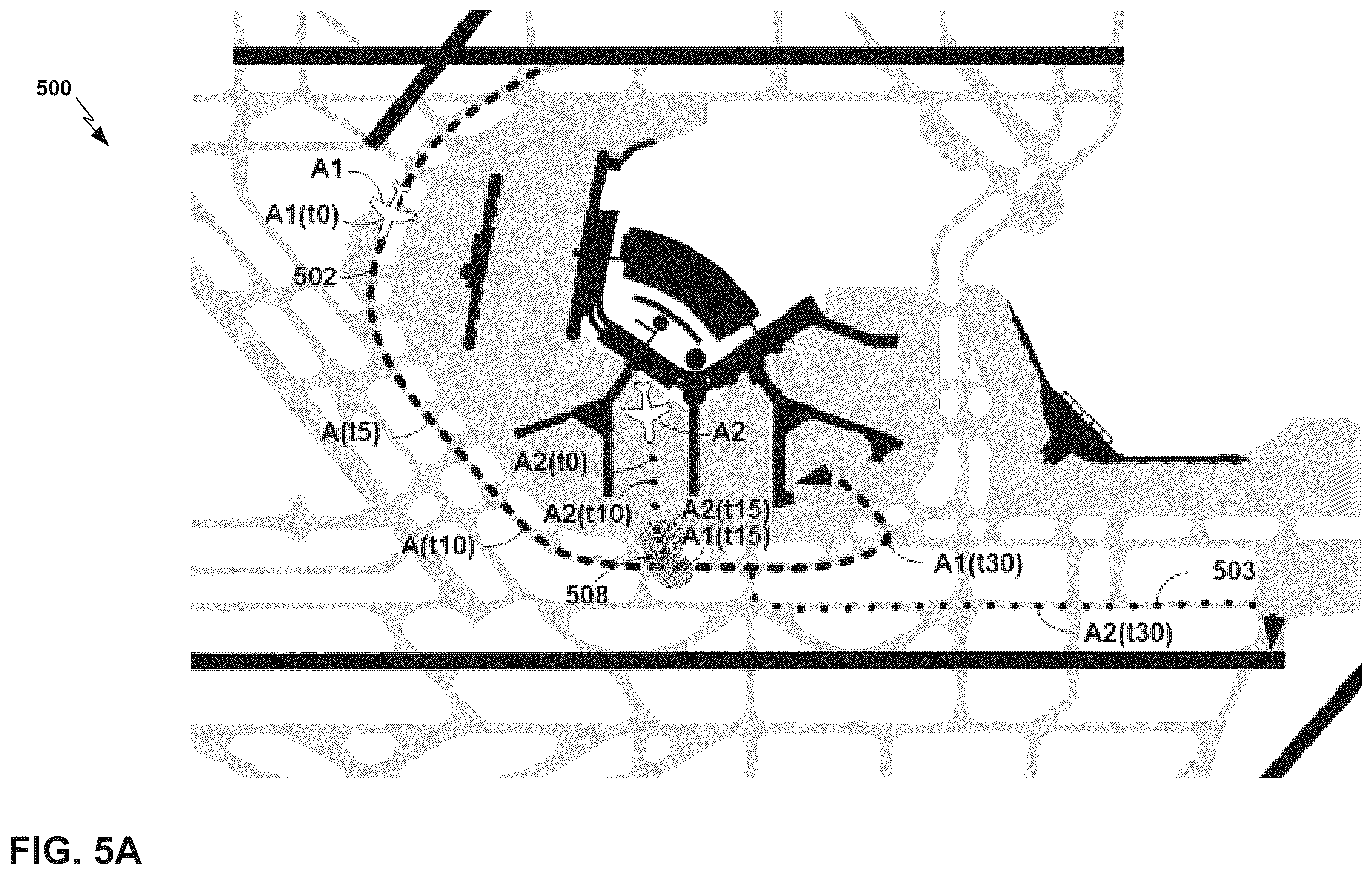 Patent US11854418 Figure 5 – Collision awareness using historical data for vehicles