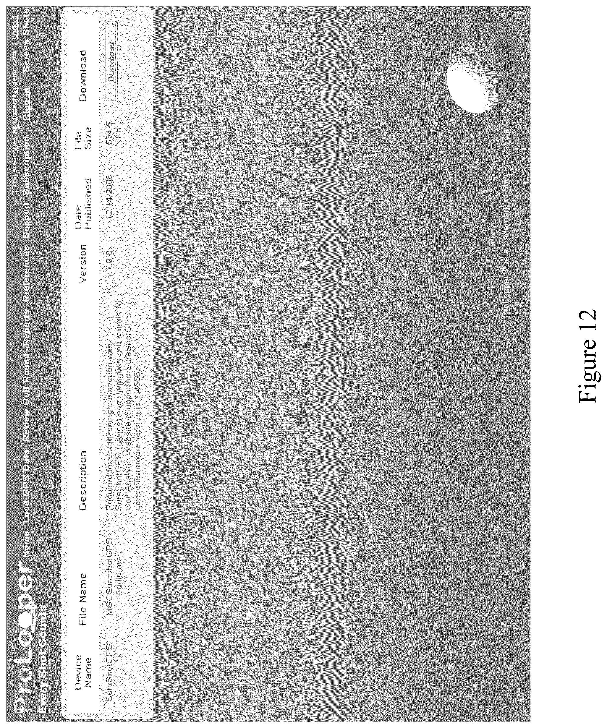 Patent US11854421 Figure 12 – Coaching aid for golf
