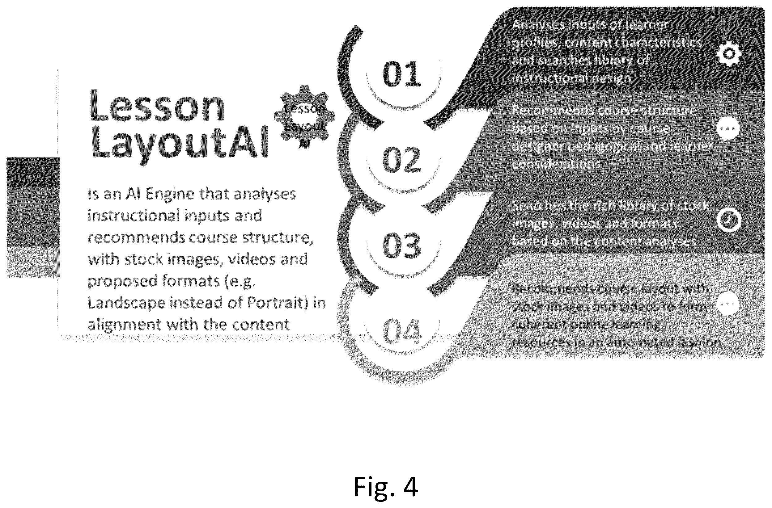Patent US11854430 Figure 7 – Learning platform with live broadcast events