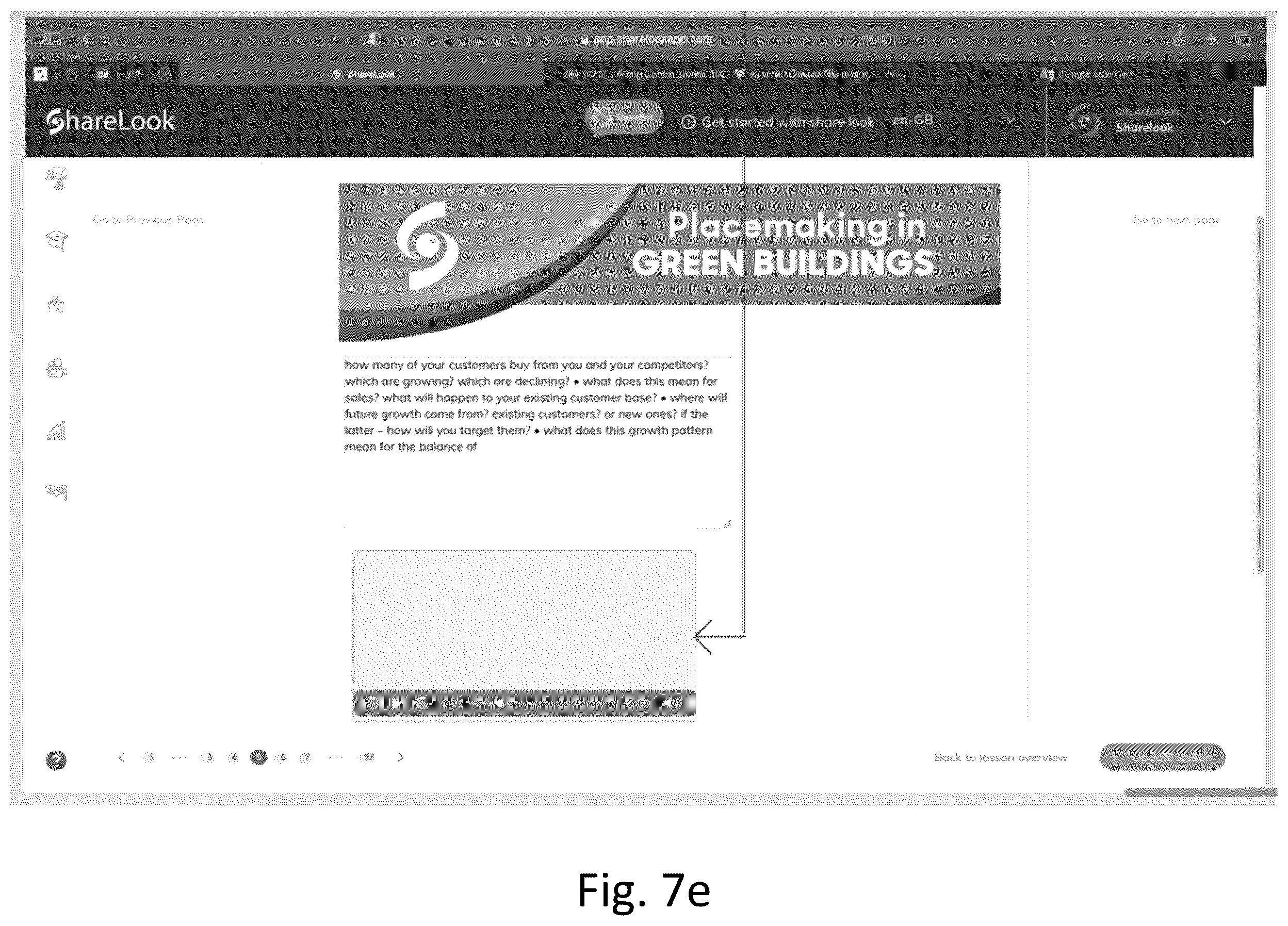 Patent US11854430 Figure 18 – Learning platform with live broadcast events