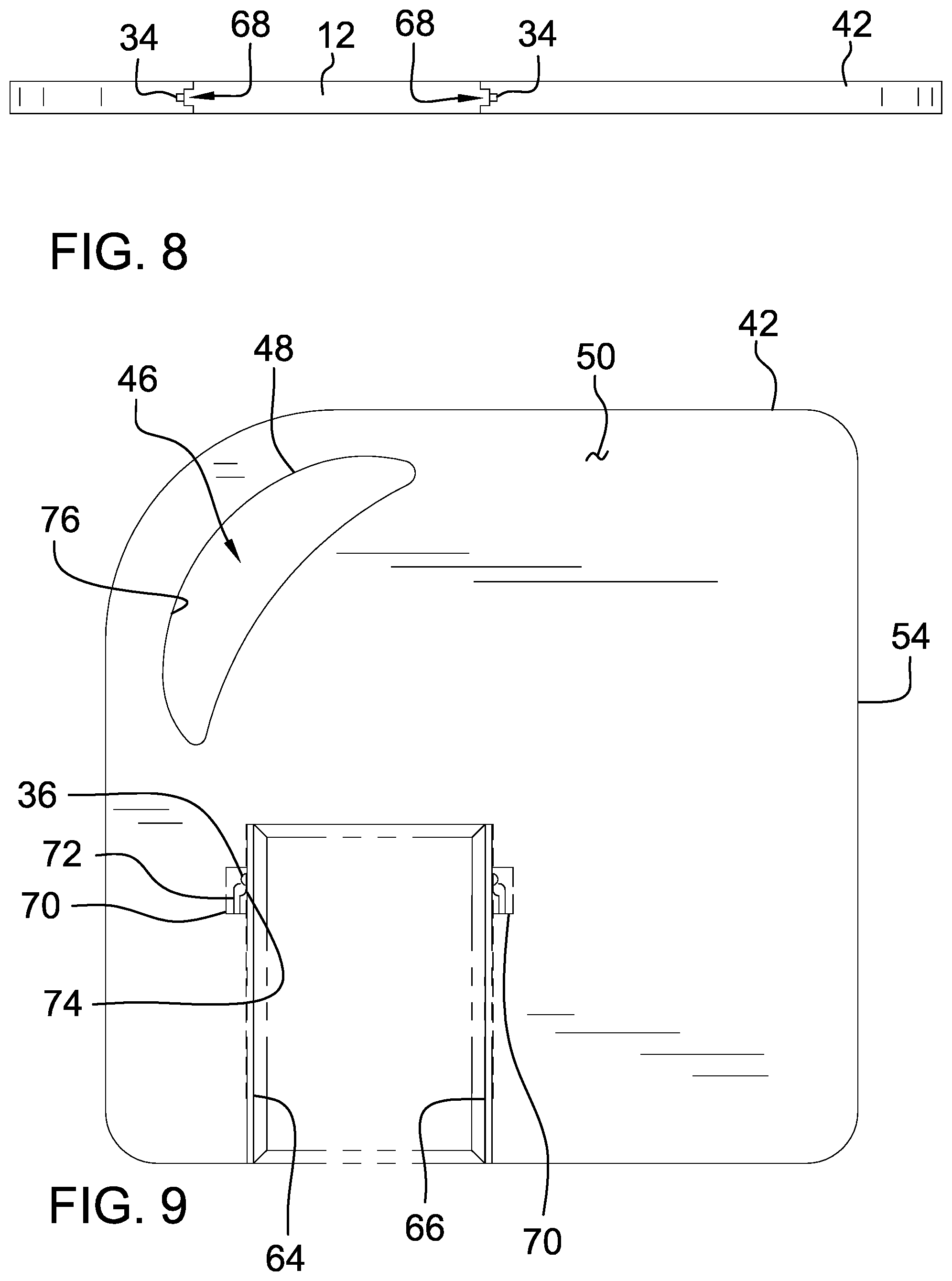 Patent US11854437 Figure 7 – Trade card protection assembly