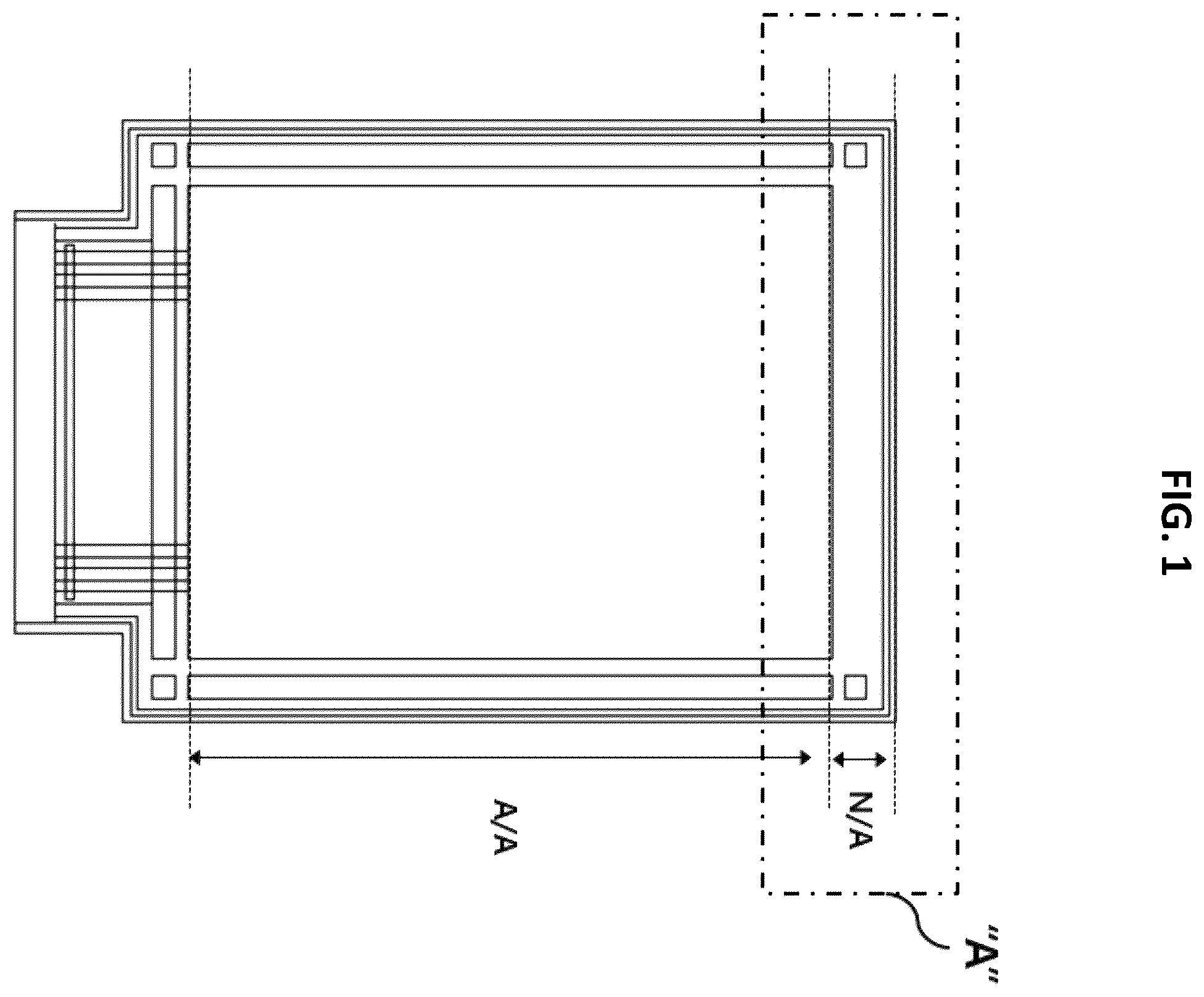 Patent US11854447 Figure 1 – In-cell touch organic light-emitting diode display device