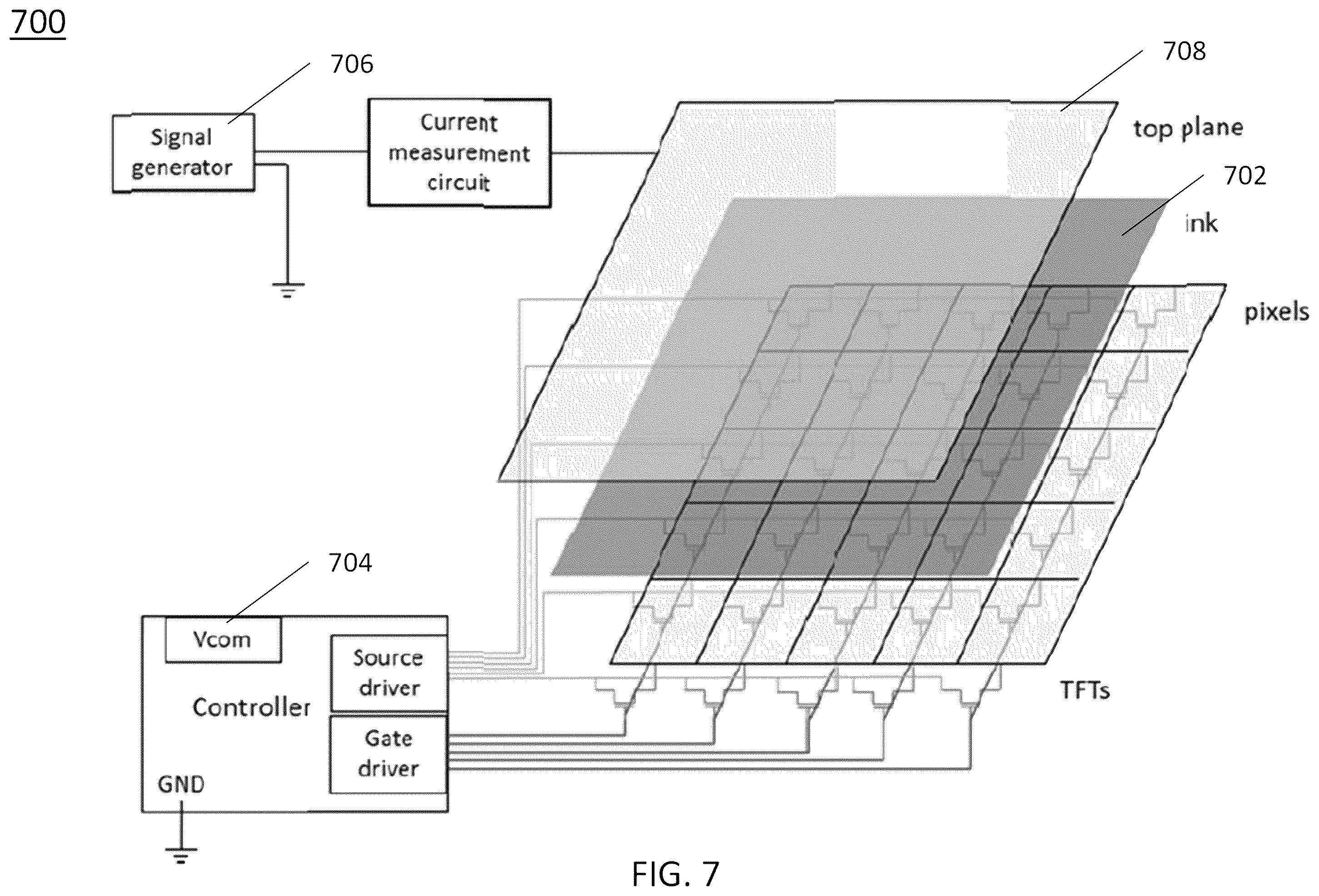 Patent US11854448 Figure 7 – Methods for measuring electrical properties of electro-optic displays