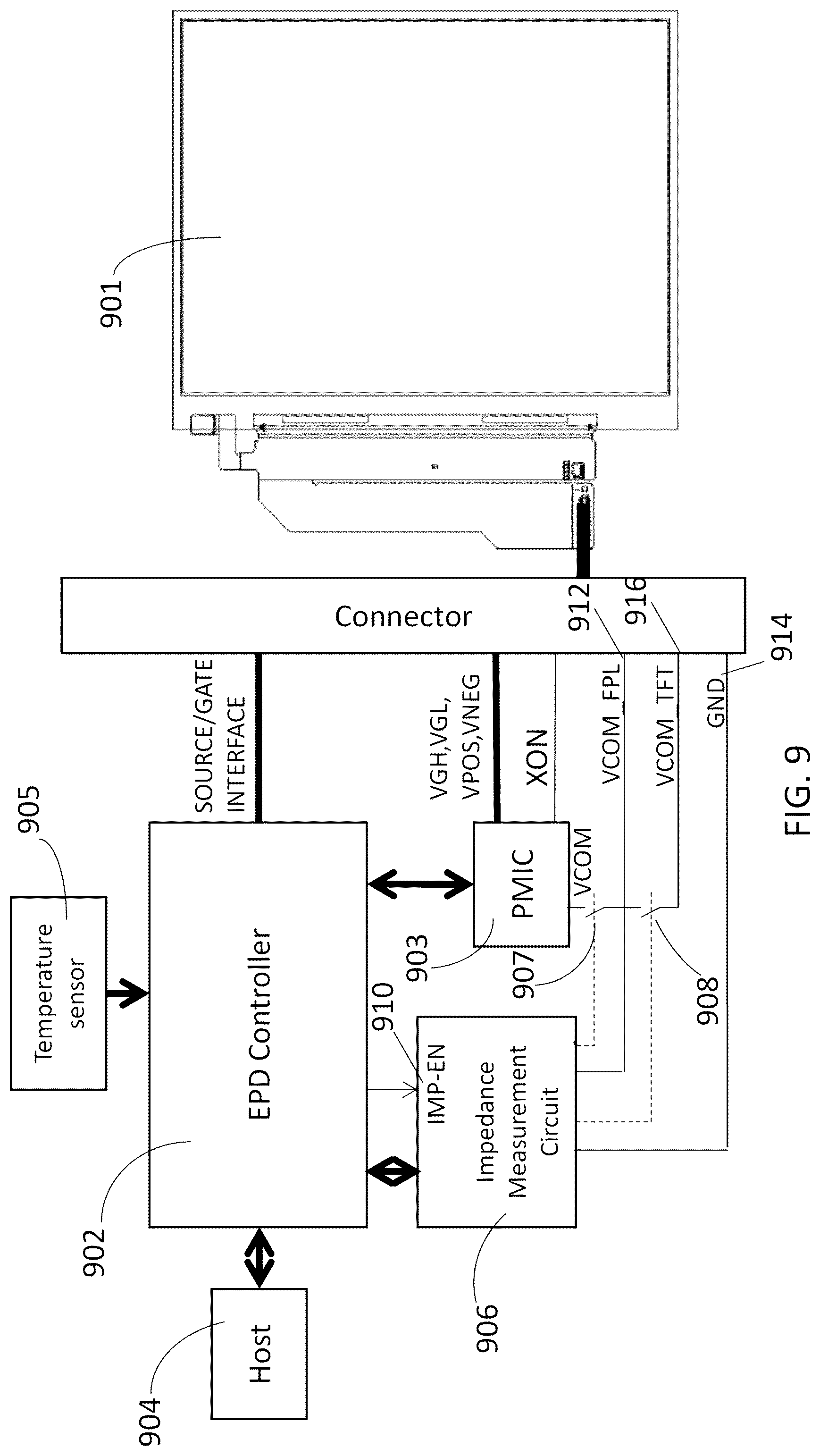 Patent US11854448 Figure 9 – Methods for measuring electrical properties of electro-optic displays