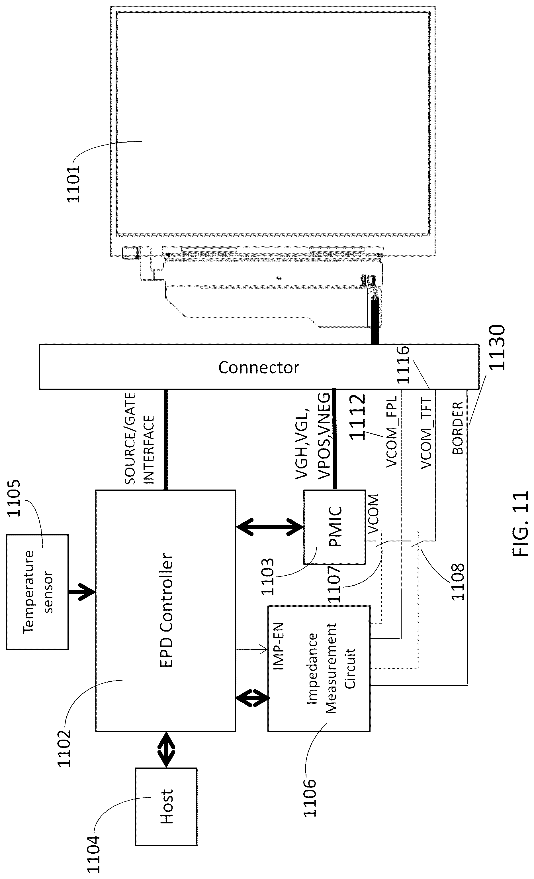 Patent US11854448 Figure 11 – Methods for measuring electrical properties of electro-optic displays
