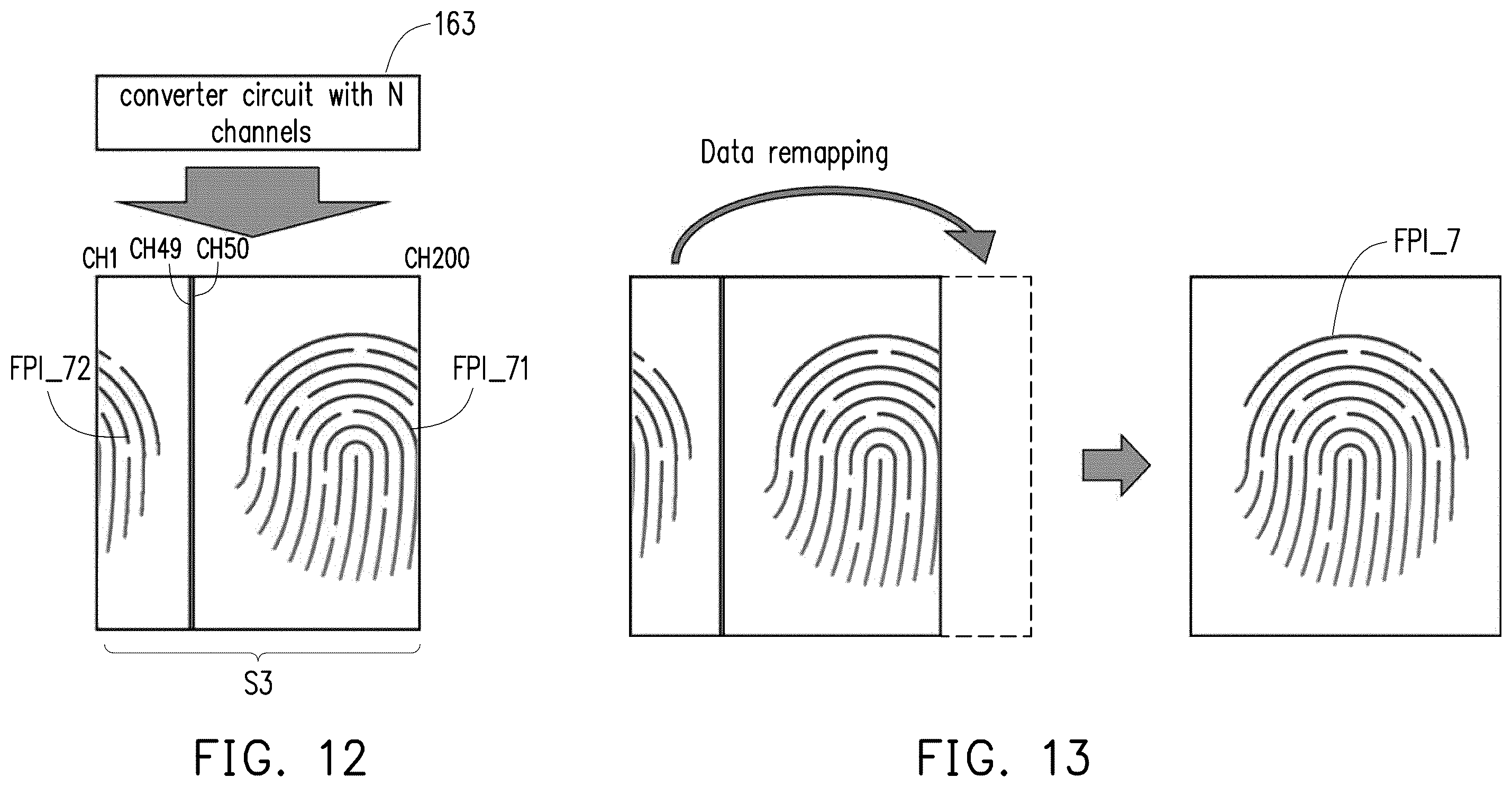 Patent US11854451 Figure 13 – Electronic circuit having display driving function, touch sensing function and fingerprint sensing function