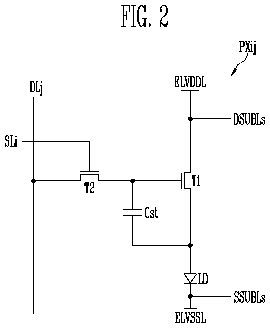 Patent US11854454 Figure 2 – Display device and driving method thereof