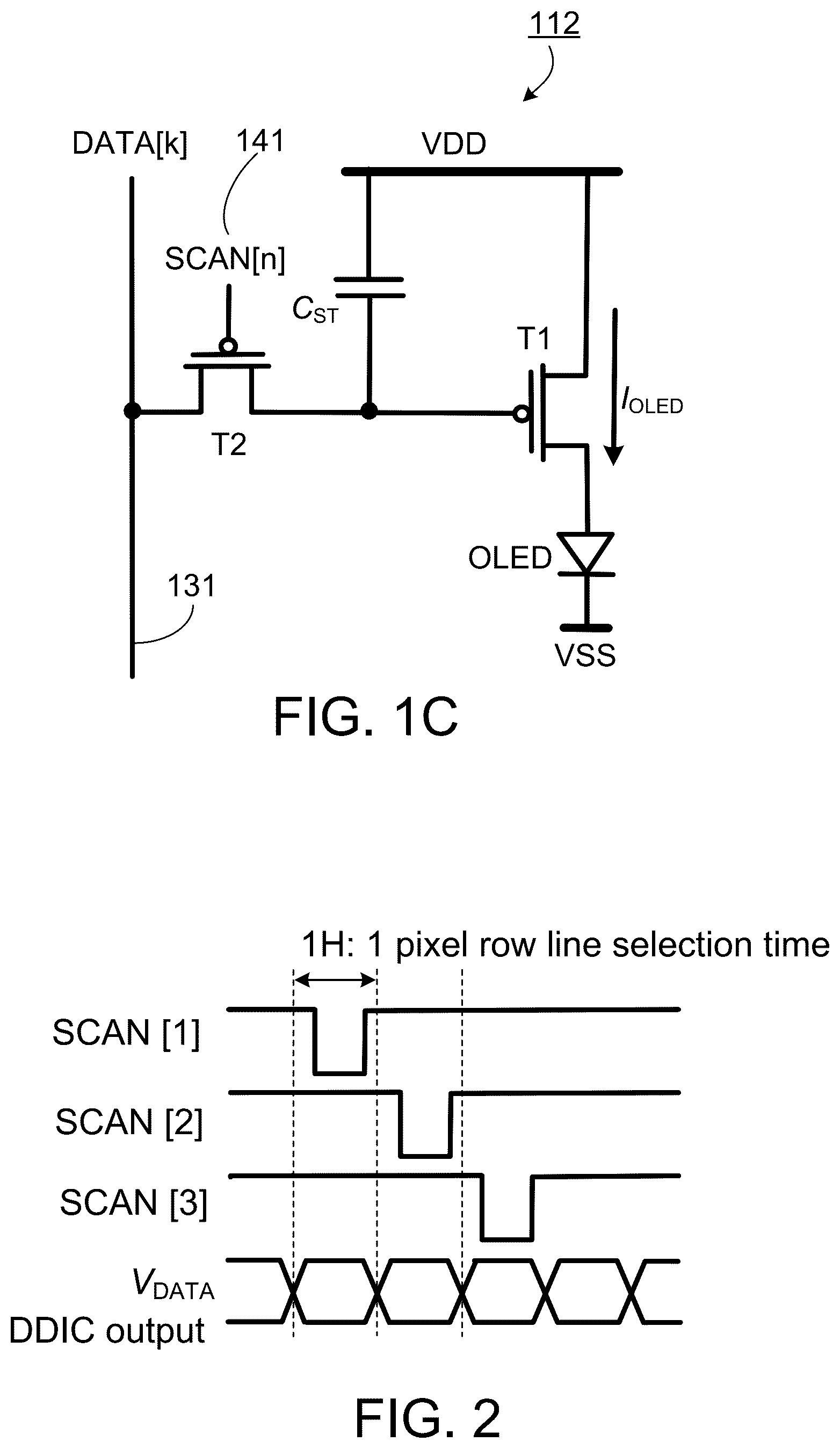 Patent US11854457 Figure 2 – Selective black level control in active matrix displays