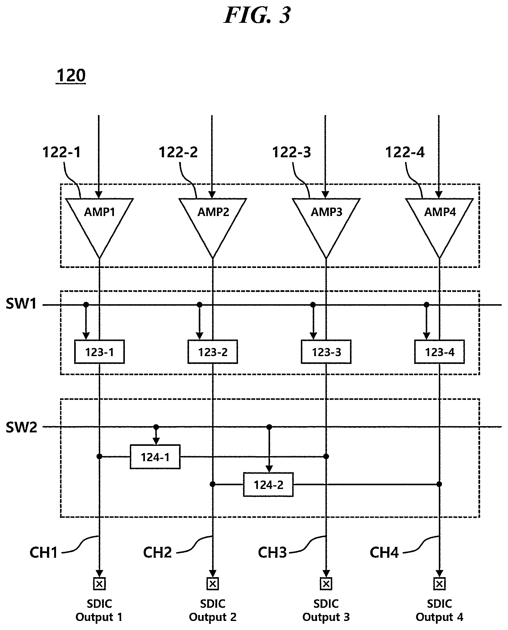 Patent US11854463 Figure 3 – Data driving integrated circuit and method of driving the same