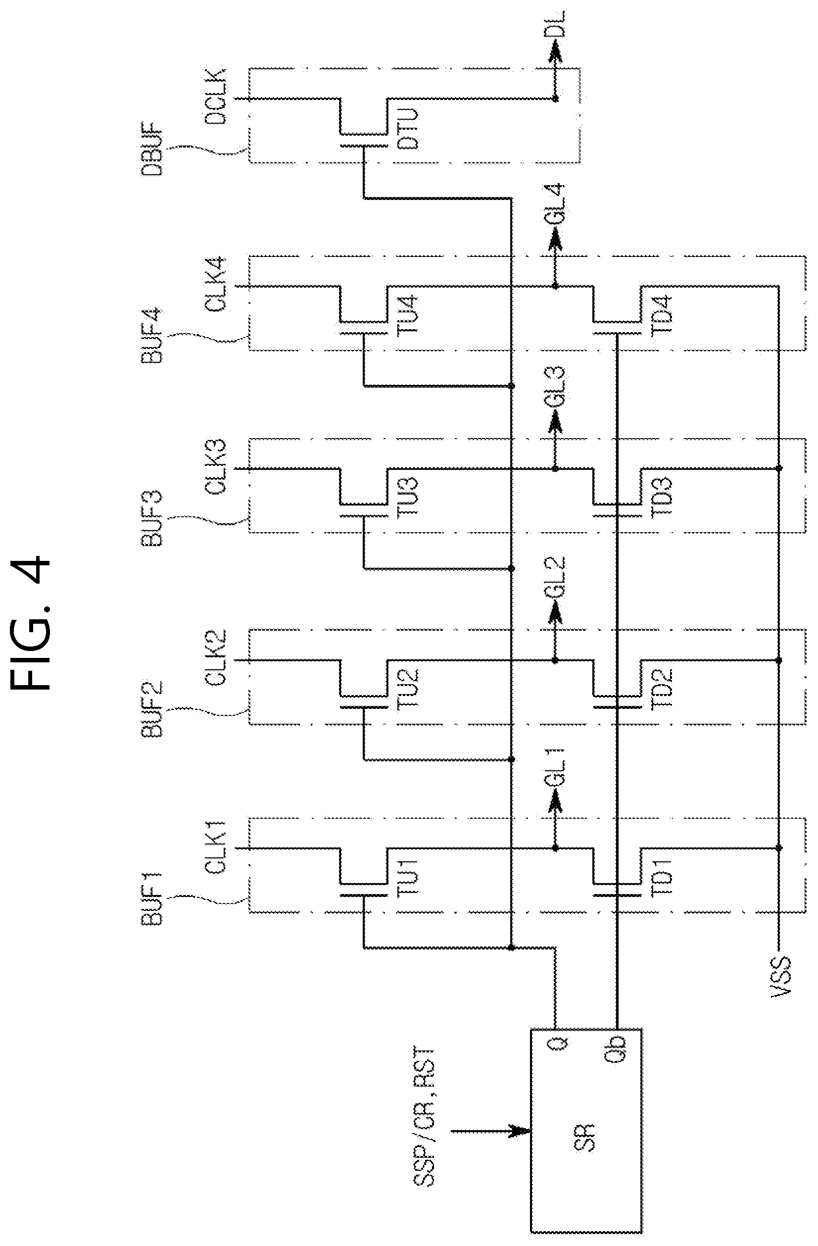 Patent US11854467 Figure 4 – Gate driver including dummy output buffer and display device including same