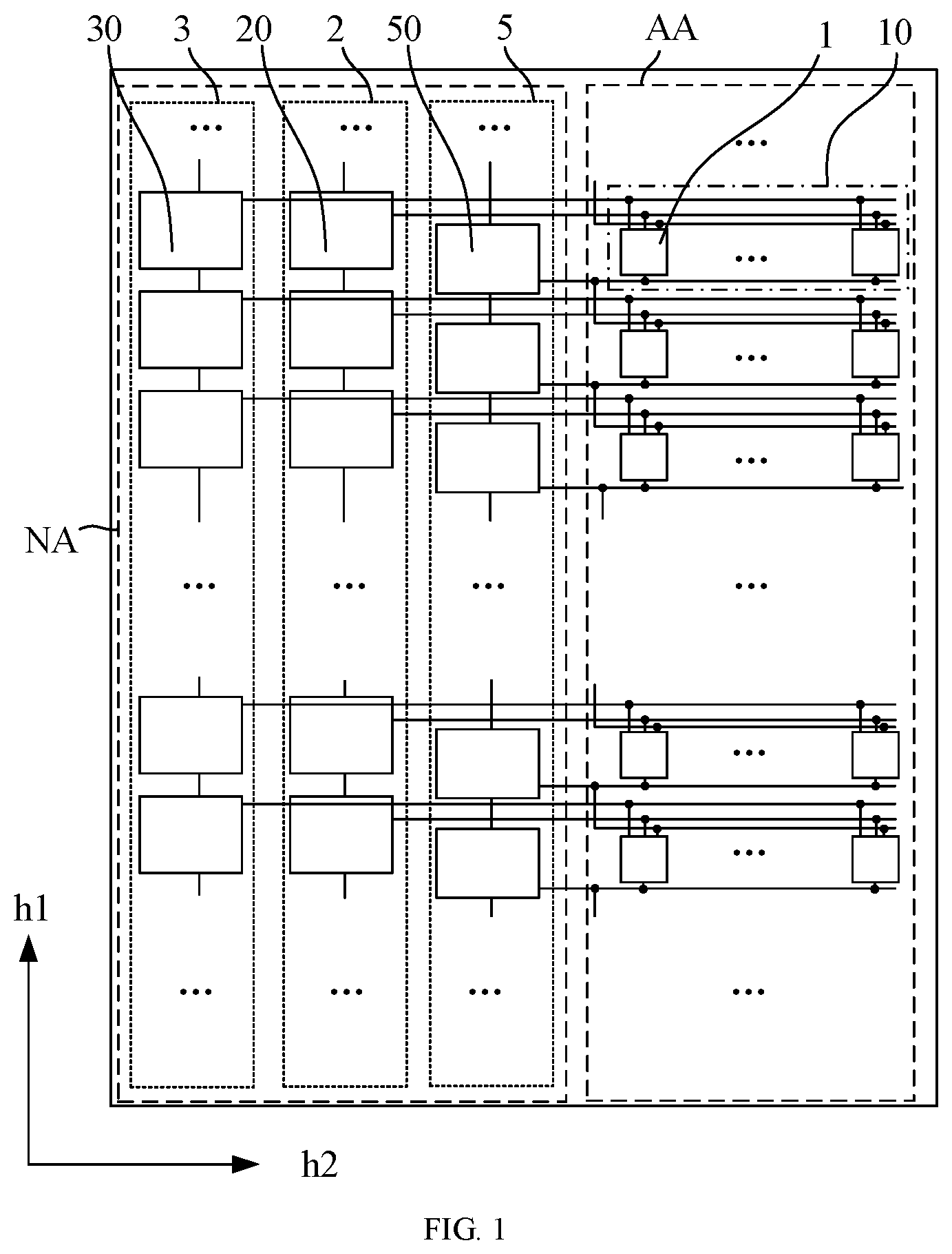 Patent US11854468 Figure 1 – Display panel having narrow bezel and display apparatus thereof