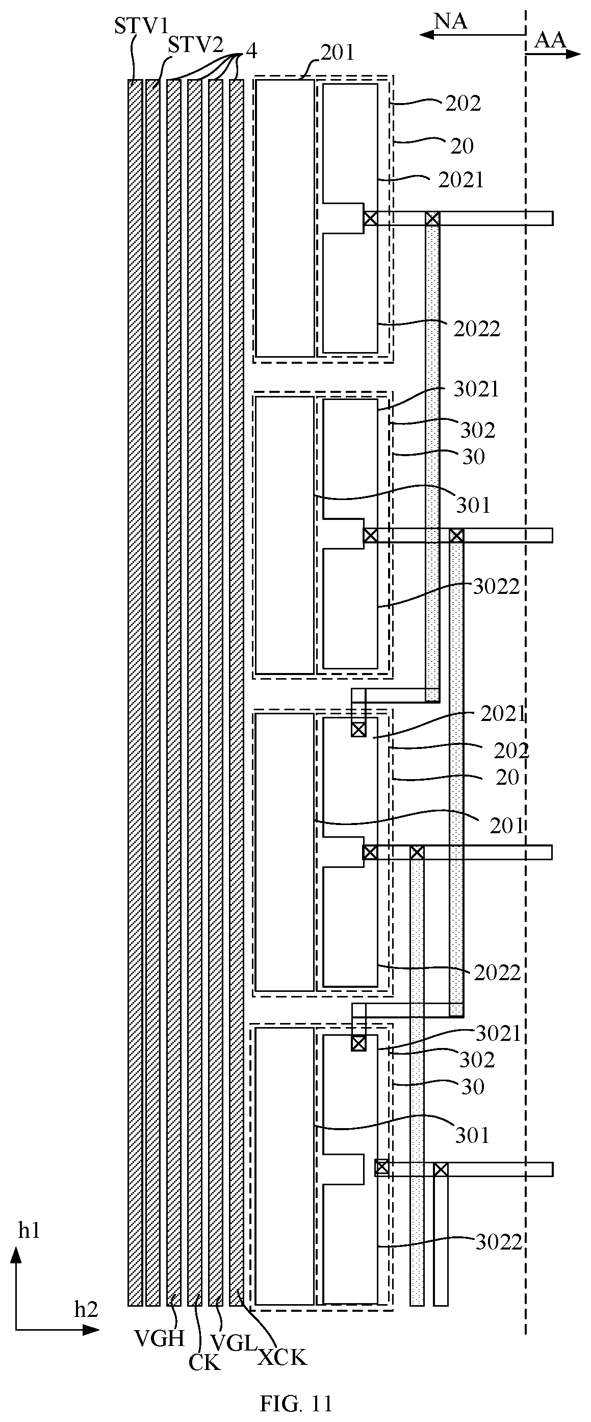 Patent US11854468 Figure 8 – Display panel having narrow bezel and display apparatus thereof