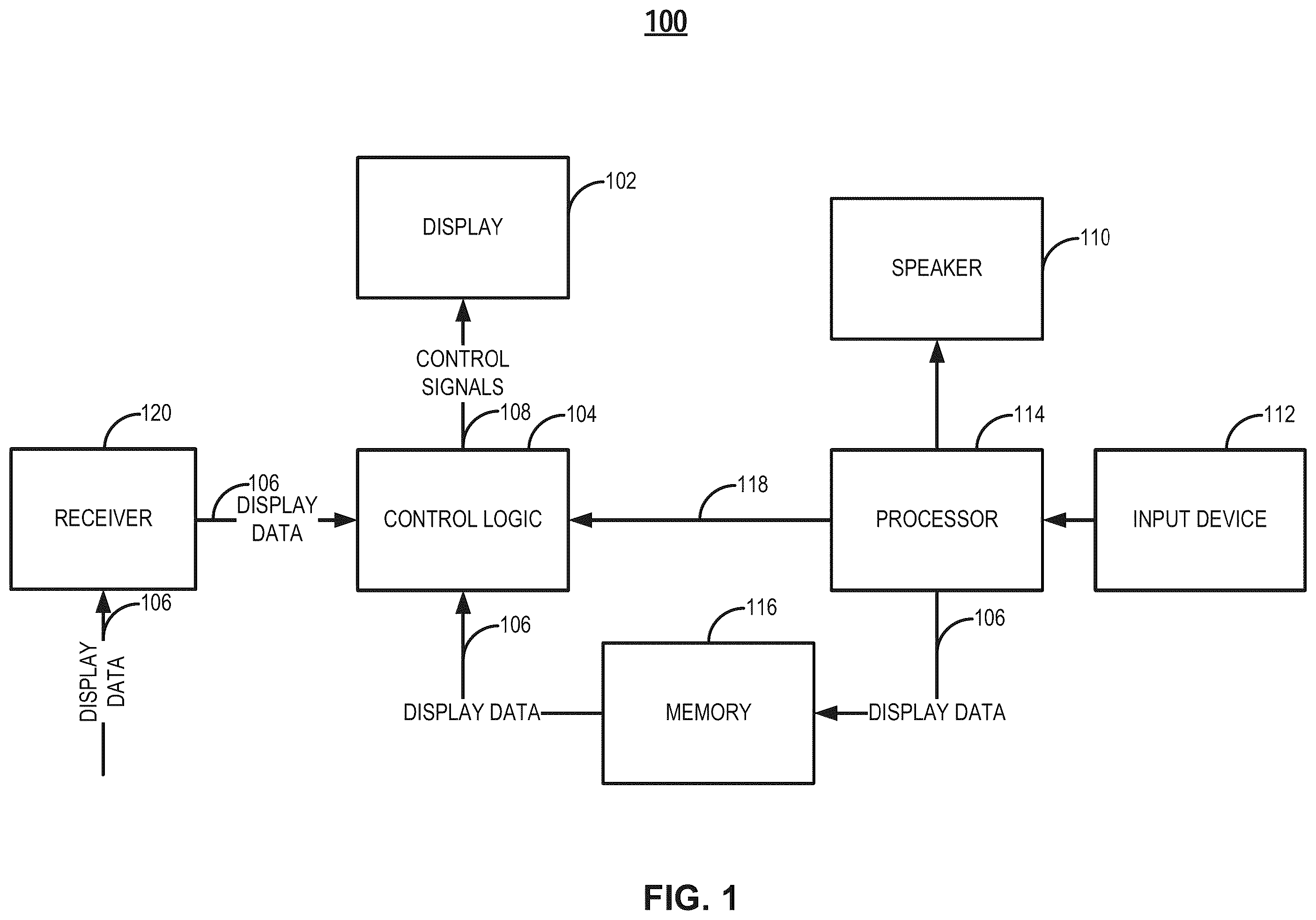 Patent US11854477 Figure 1 – Display device and pixel circuit thereof