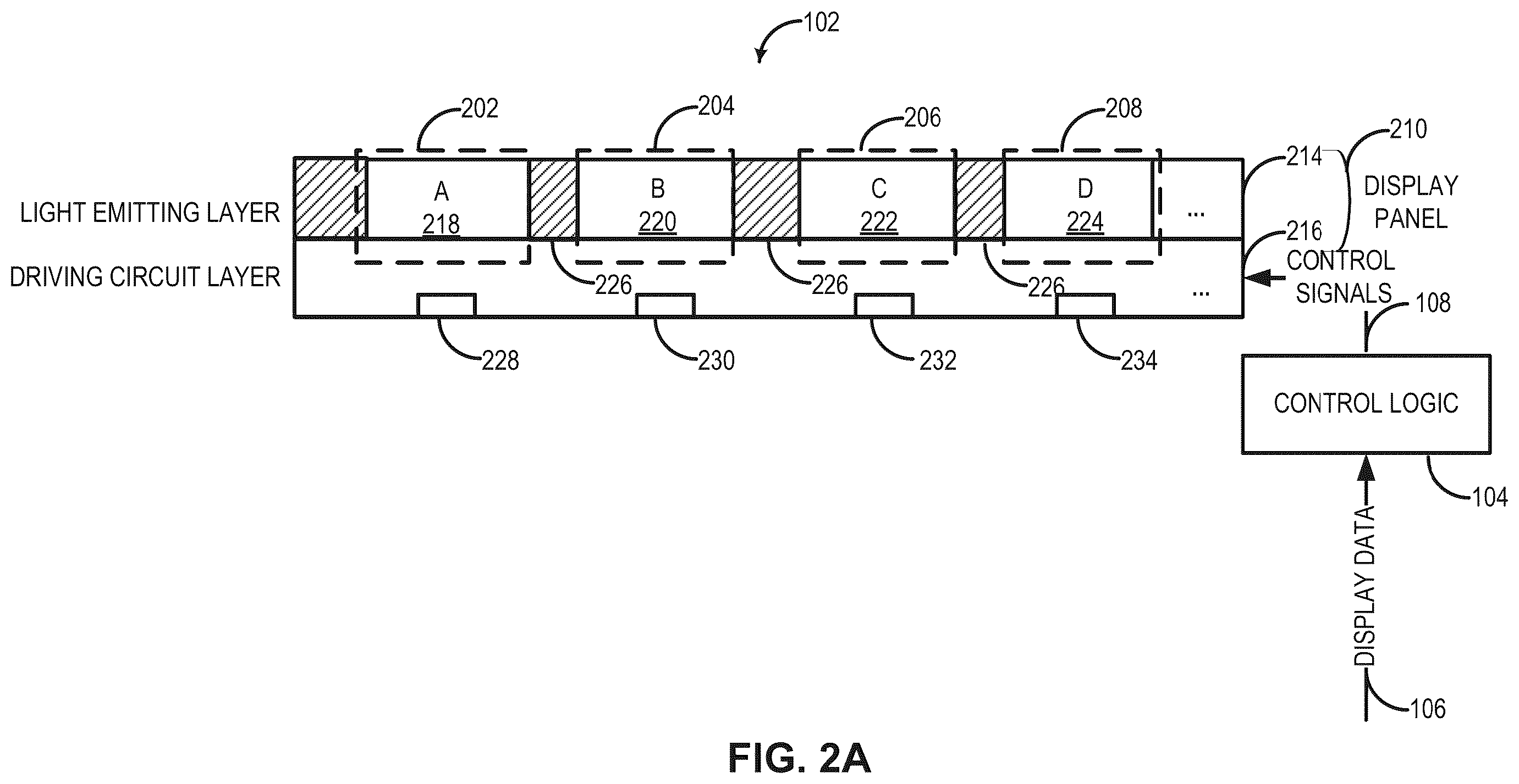 Patent US11854477 Figure 2 – Display device and pixel circuit thereof