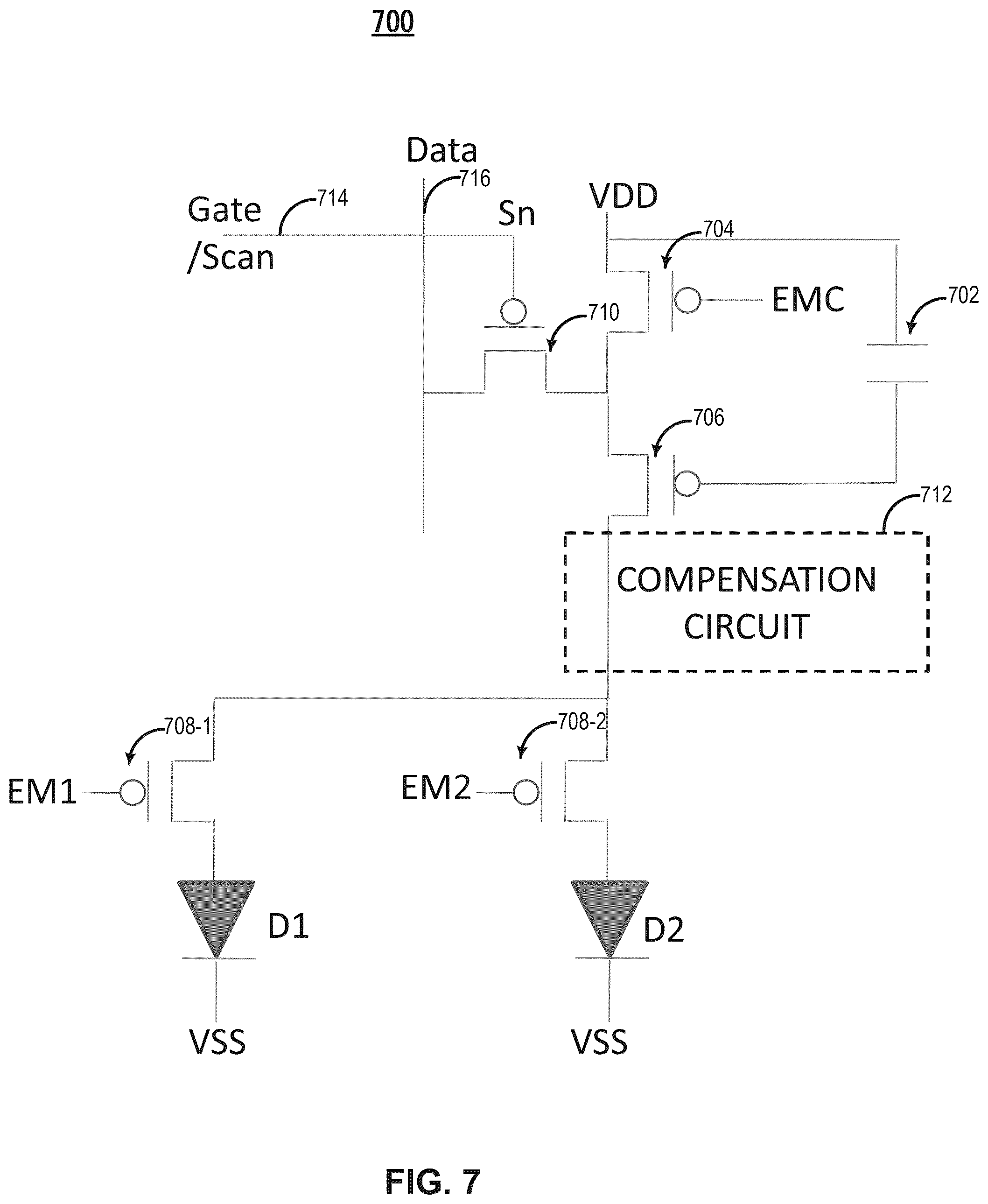Patent US11854477 Figure 9 – Display device and pixel circuit thereof