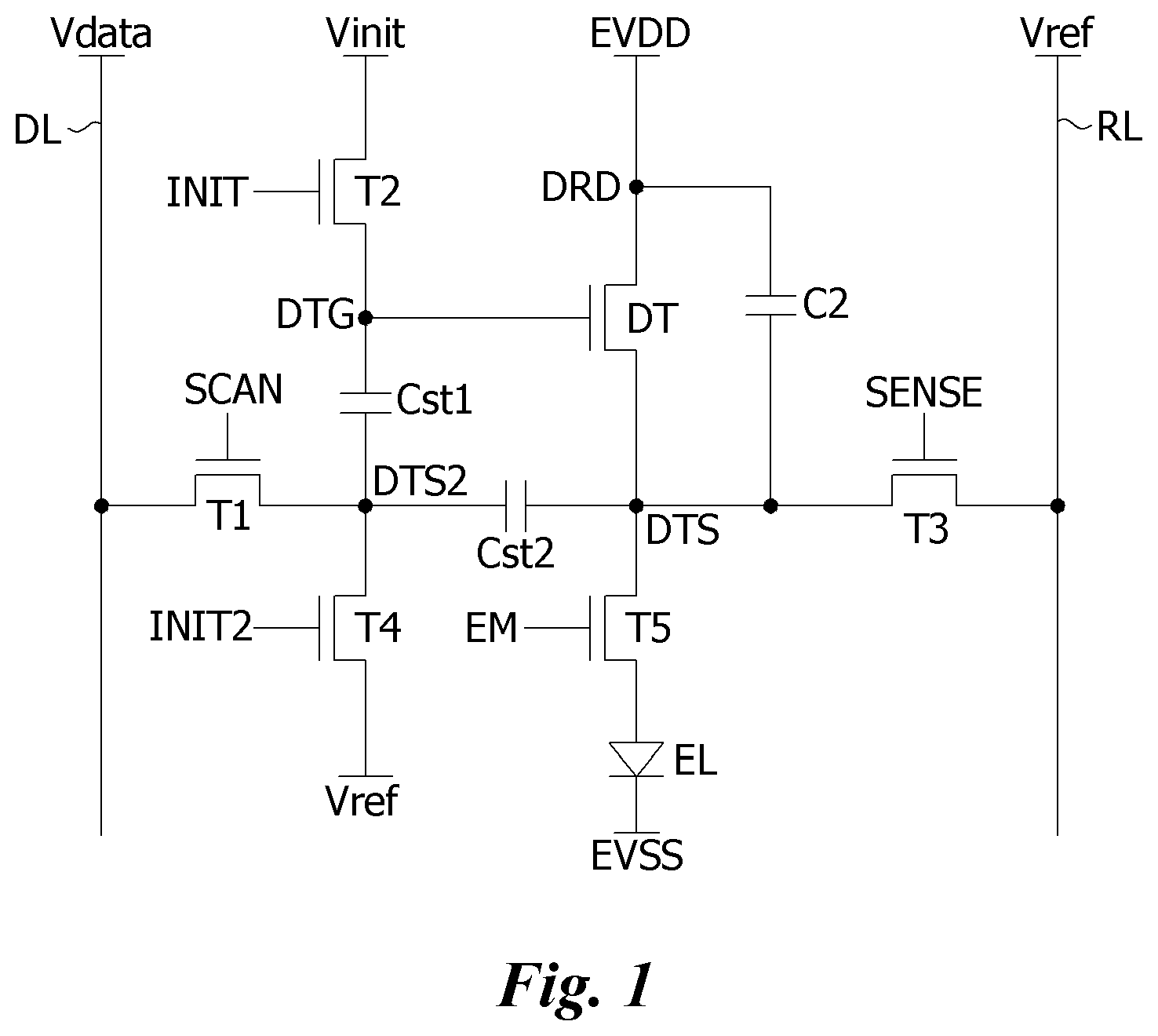 Patent US11854484 Figure 1 – Pixel circuit and display device including the same