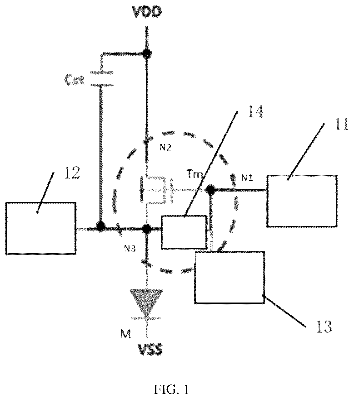 Patent US11854487 Figure 1 – Pixel drive circuit, display panel, and display device