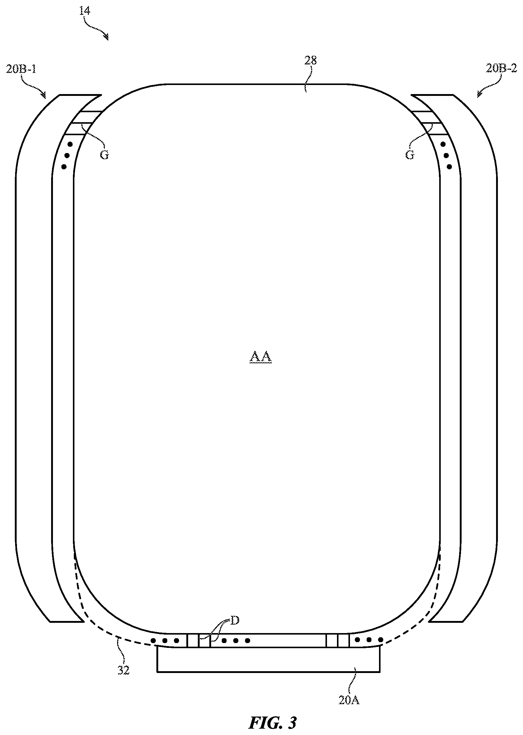 Patent US11854490 Figure 3 – Displays with gate driver circuitry in an active area