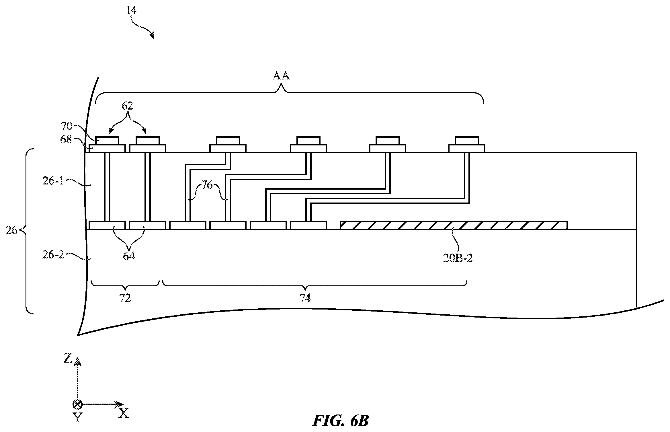 Patent US11854490 Figure 8 – Displays with gate driver circuitry in an active area