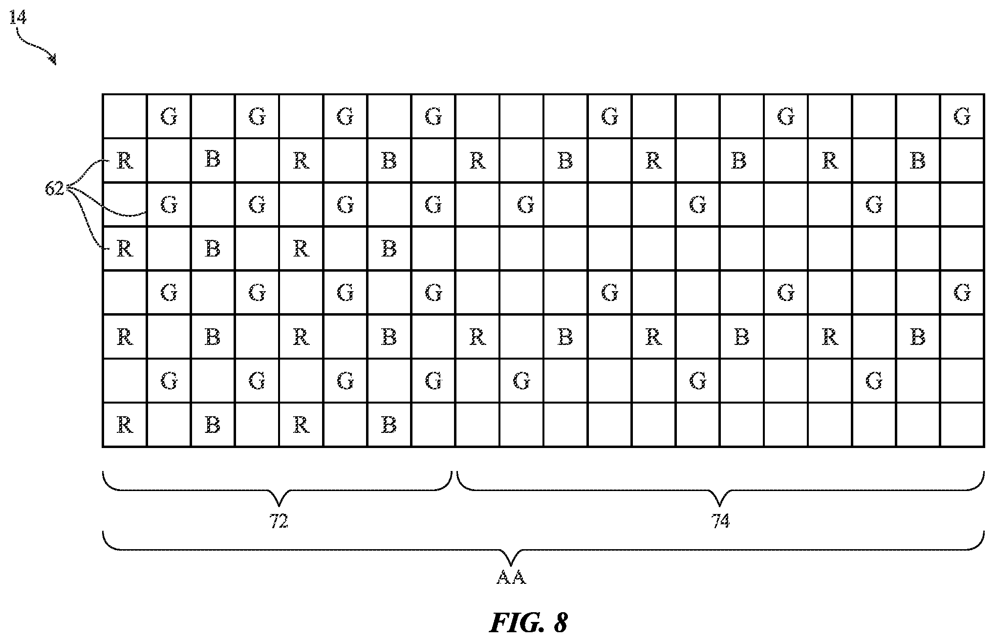 Patent US11854490 Figure 10 – Displays with gate driver circuitry in an active area