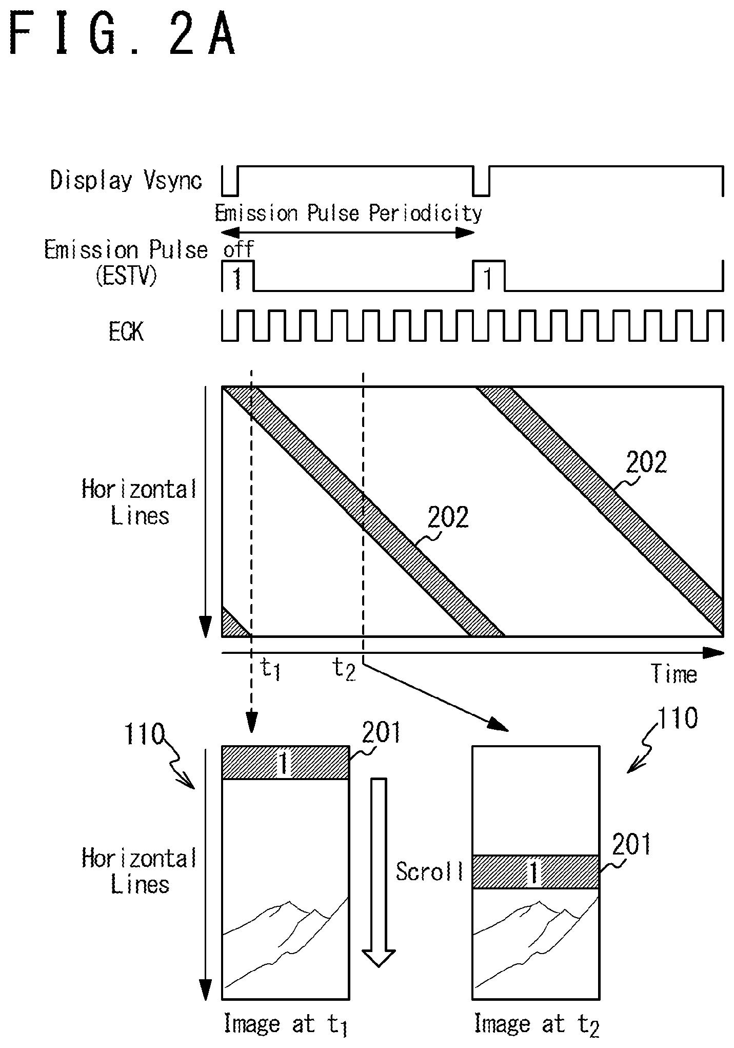 Patent US11854491 Figure 2 – Mode switching in display device for driving a display panel