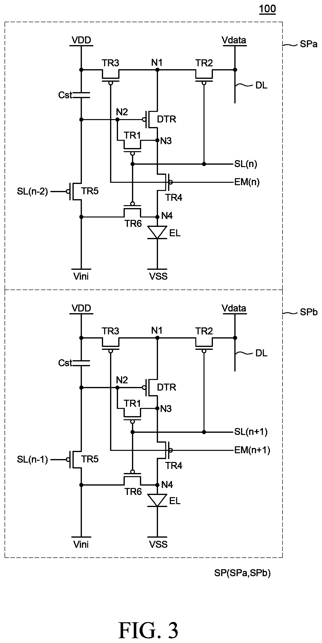 Patent US11854498 Figure 4 – Display device having a plurality of sub-pixels for displaying odd or even numbered grayscale levels