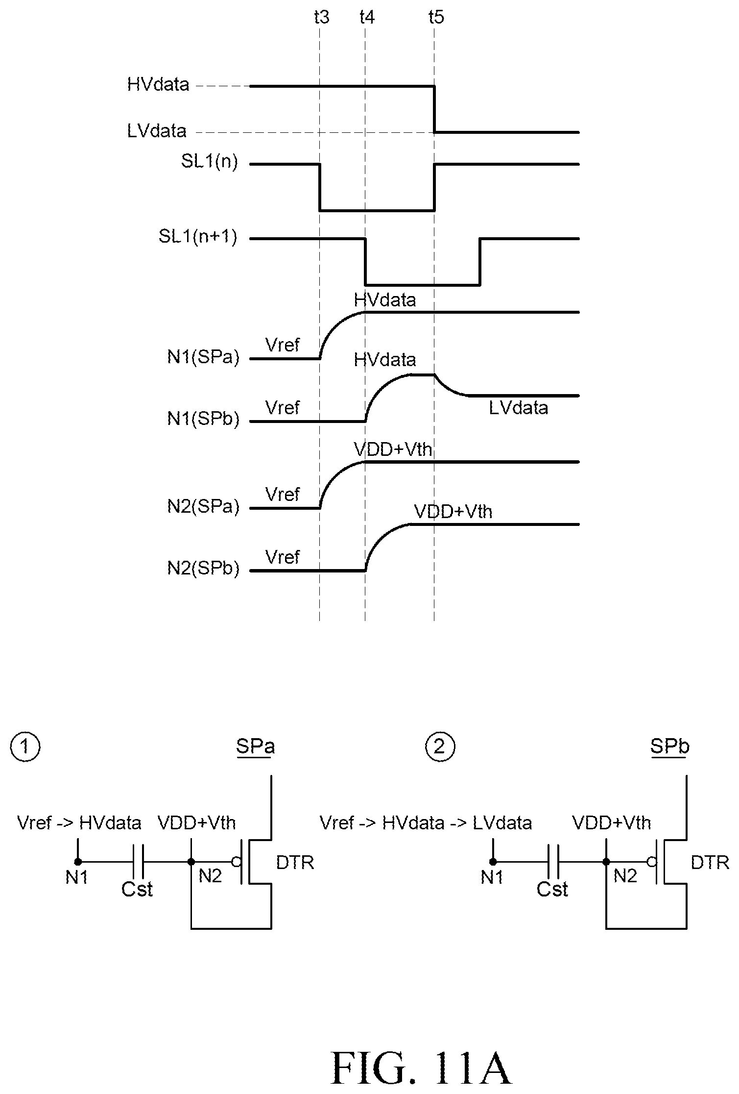 Patent US11854498 Figure 14 – Display device having a plurality of sub-pixels for displaying odd or even numbered grayscale levels