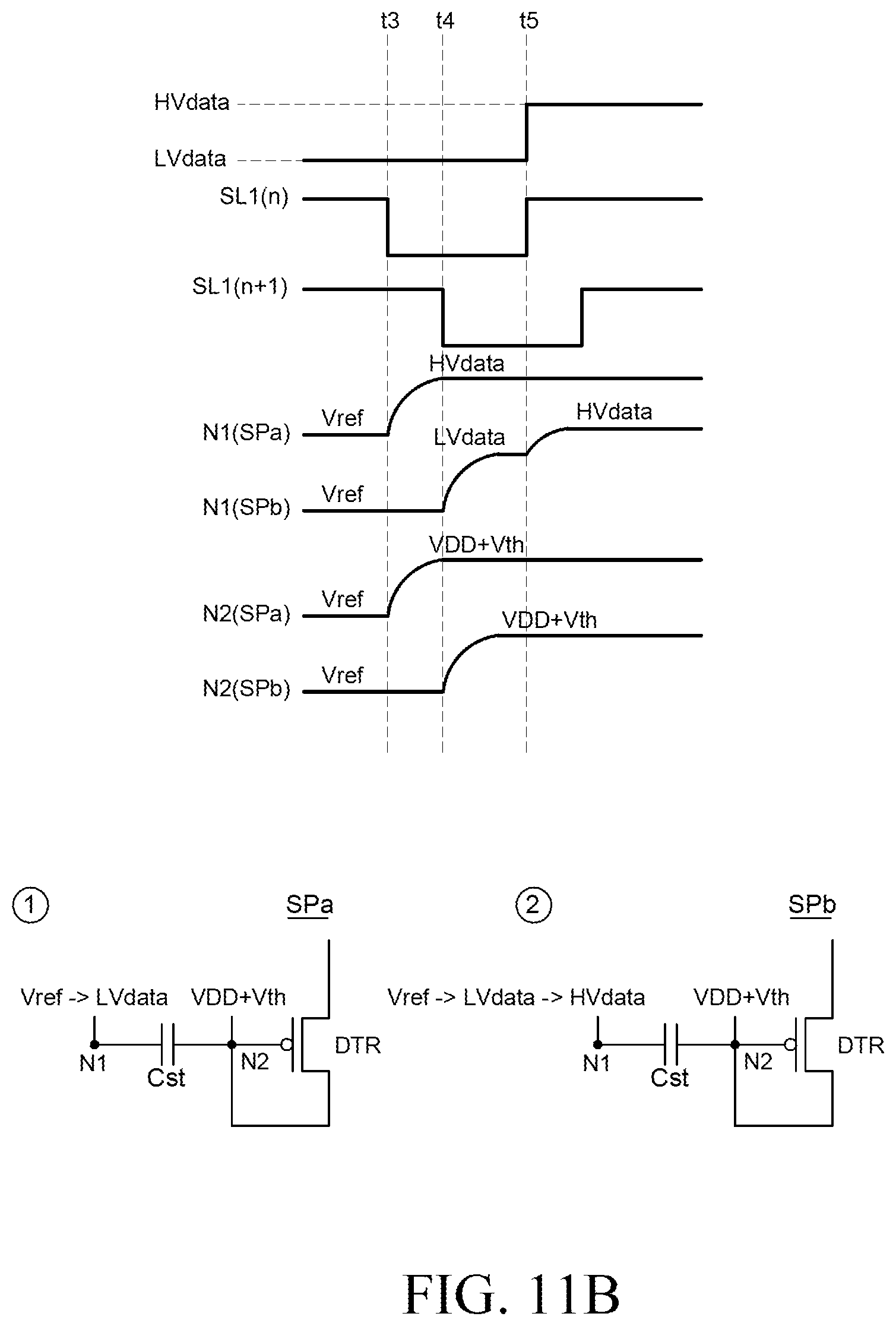 Patent US11854498 Figure 15 – Display device having a plurality of sub-pixels for displaying odd or even numbered grayscale levels