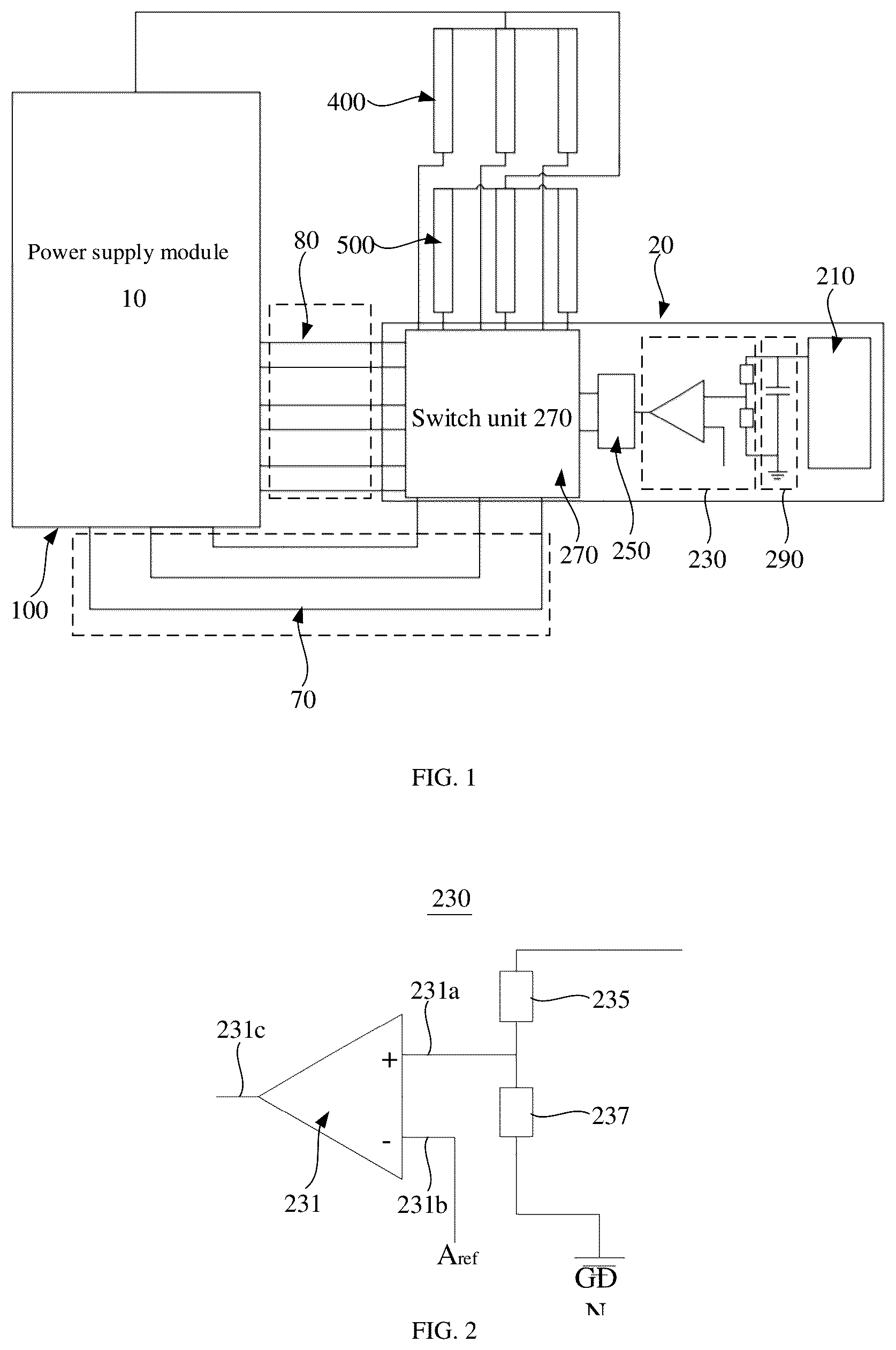 Patent US11854501 Figure 1 – Backlight driving circut, backlight module and display device