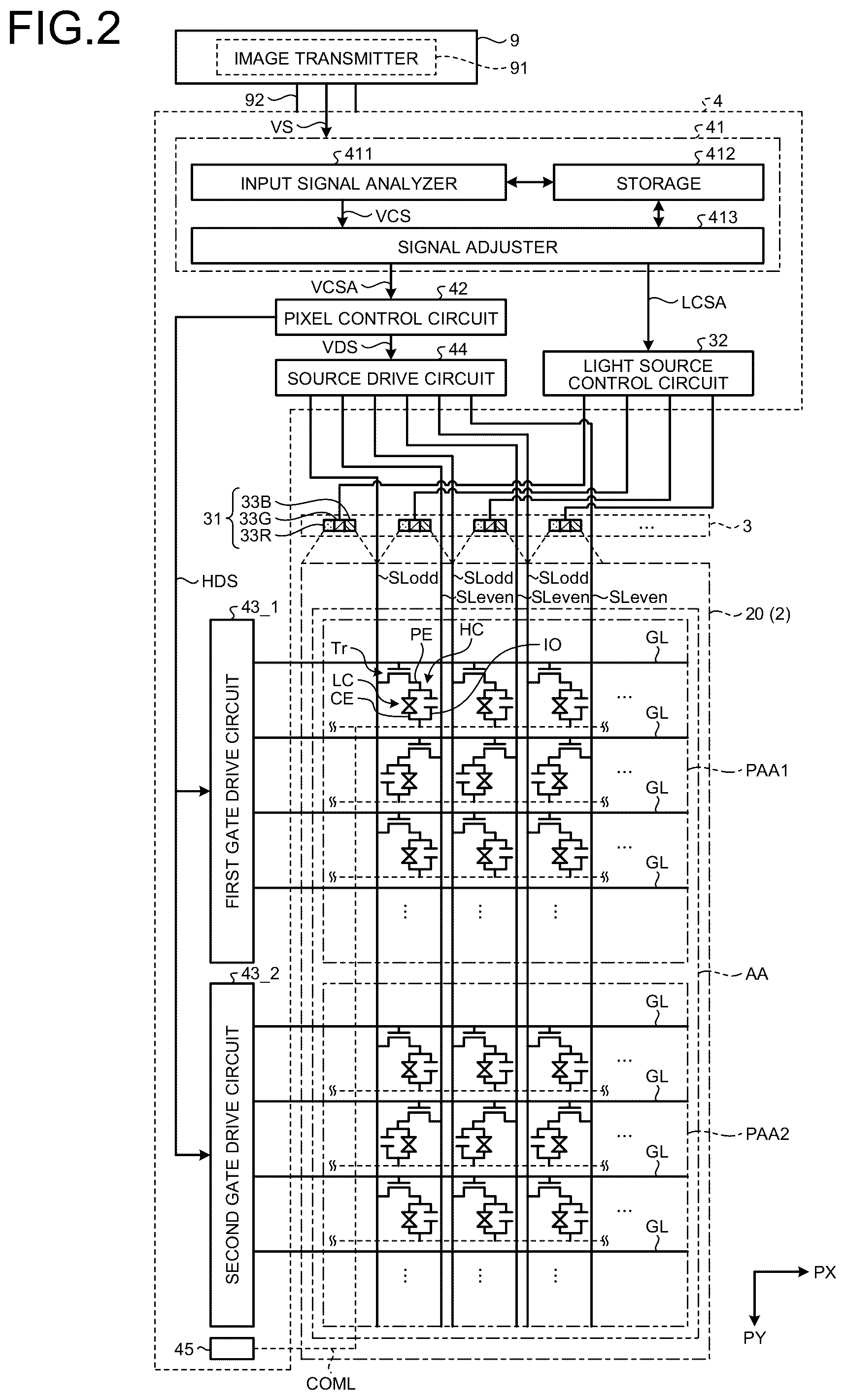 Patent US11854504 Figure 2 – Display device