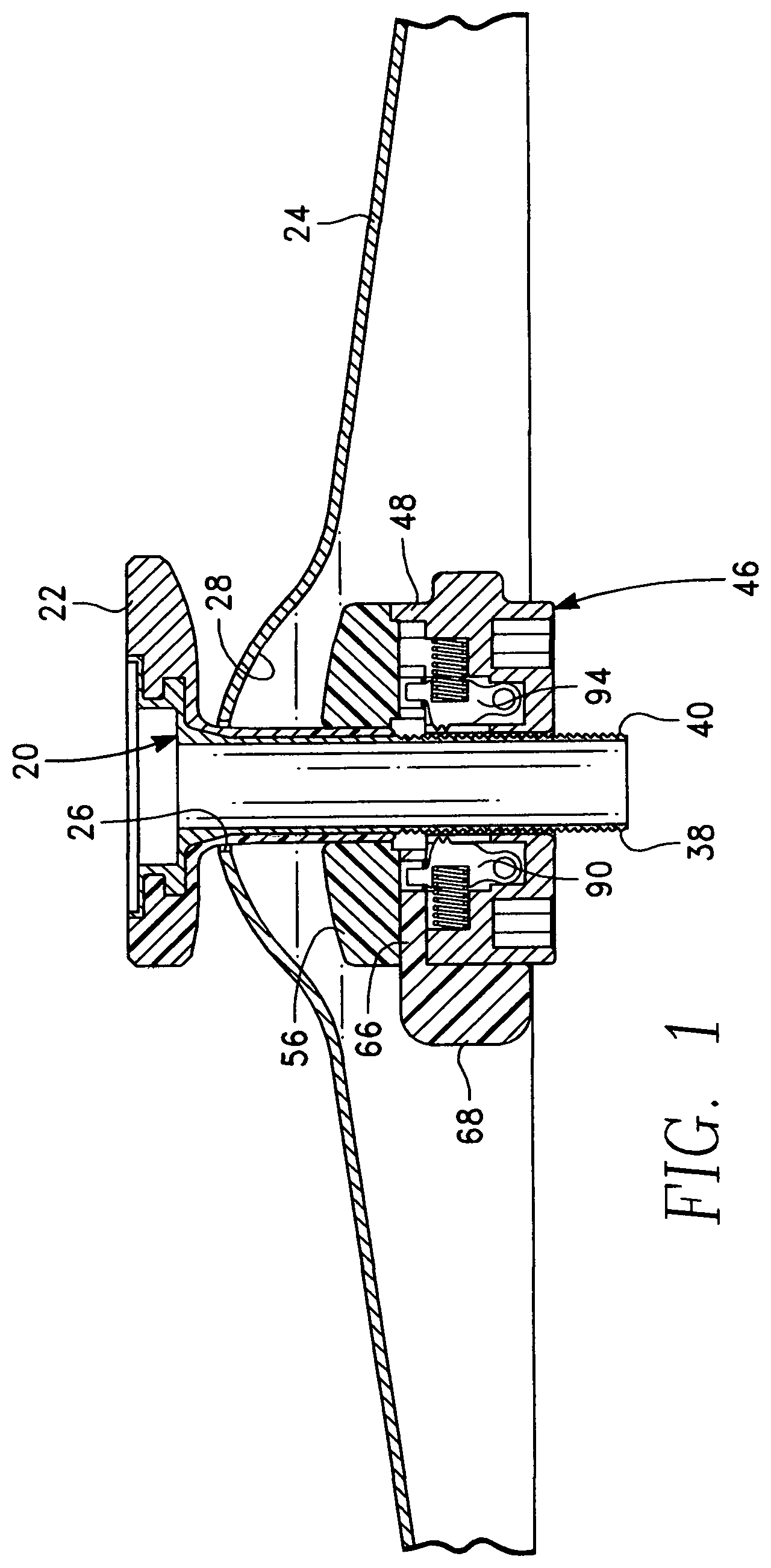 Patent US11854516 Figure 1 – Slip nut assembly