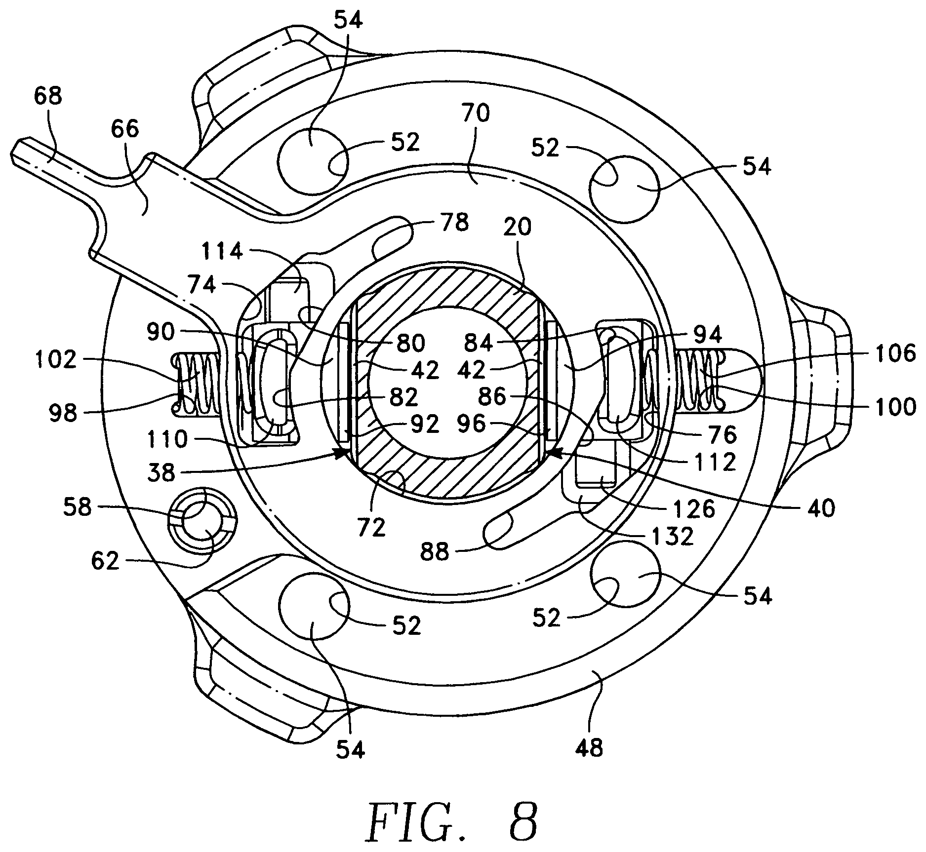 Patent US11854516 Figure 8 – Slip nut assembly